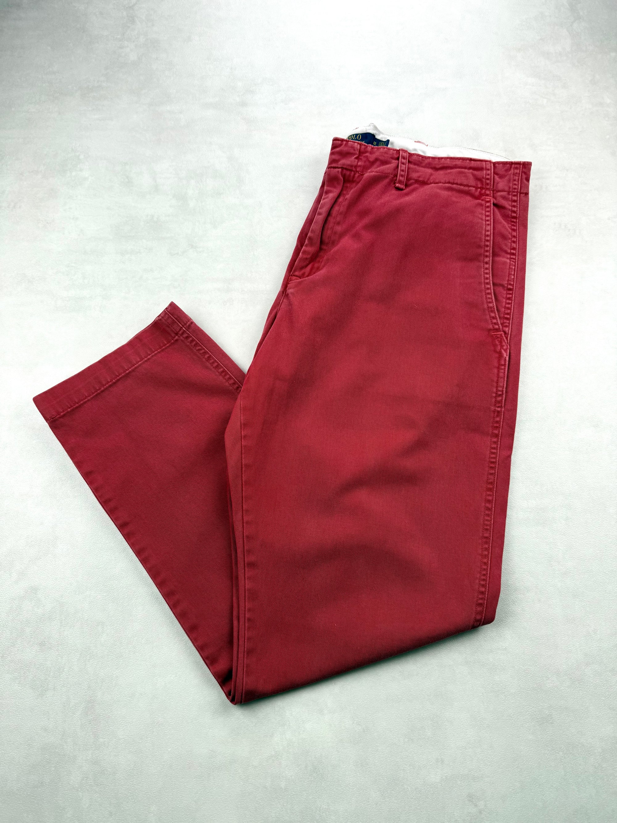 Chino Polo Ralph Lauren Coton Rouge Brique - Taille 44