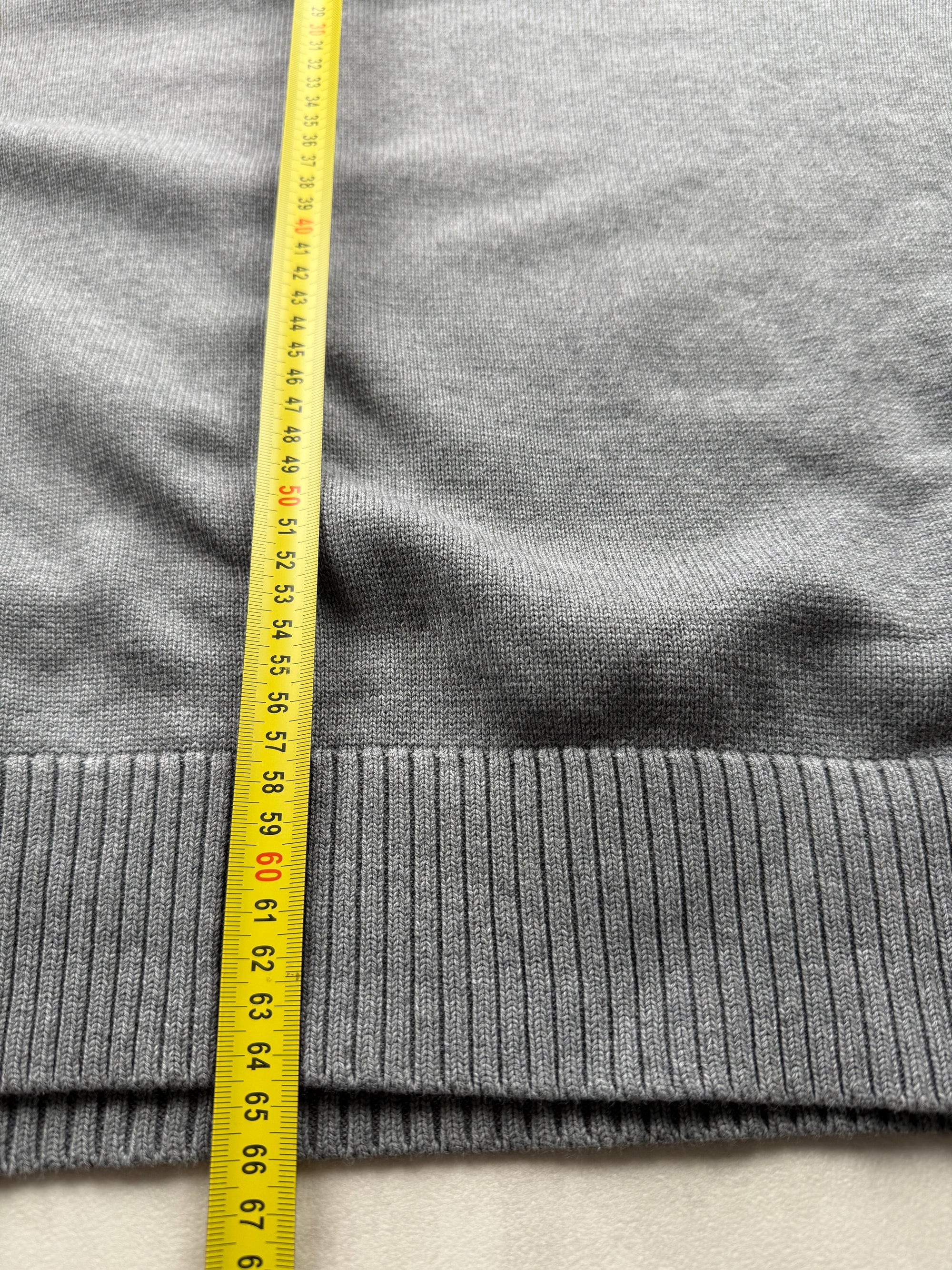 Pull Tommy Hilfiger Premium Cotton Col Montant Zippé - Taille L