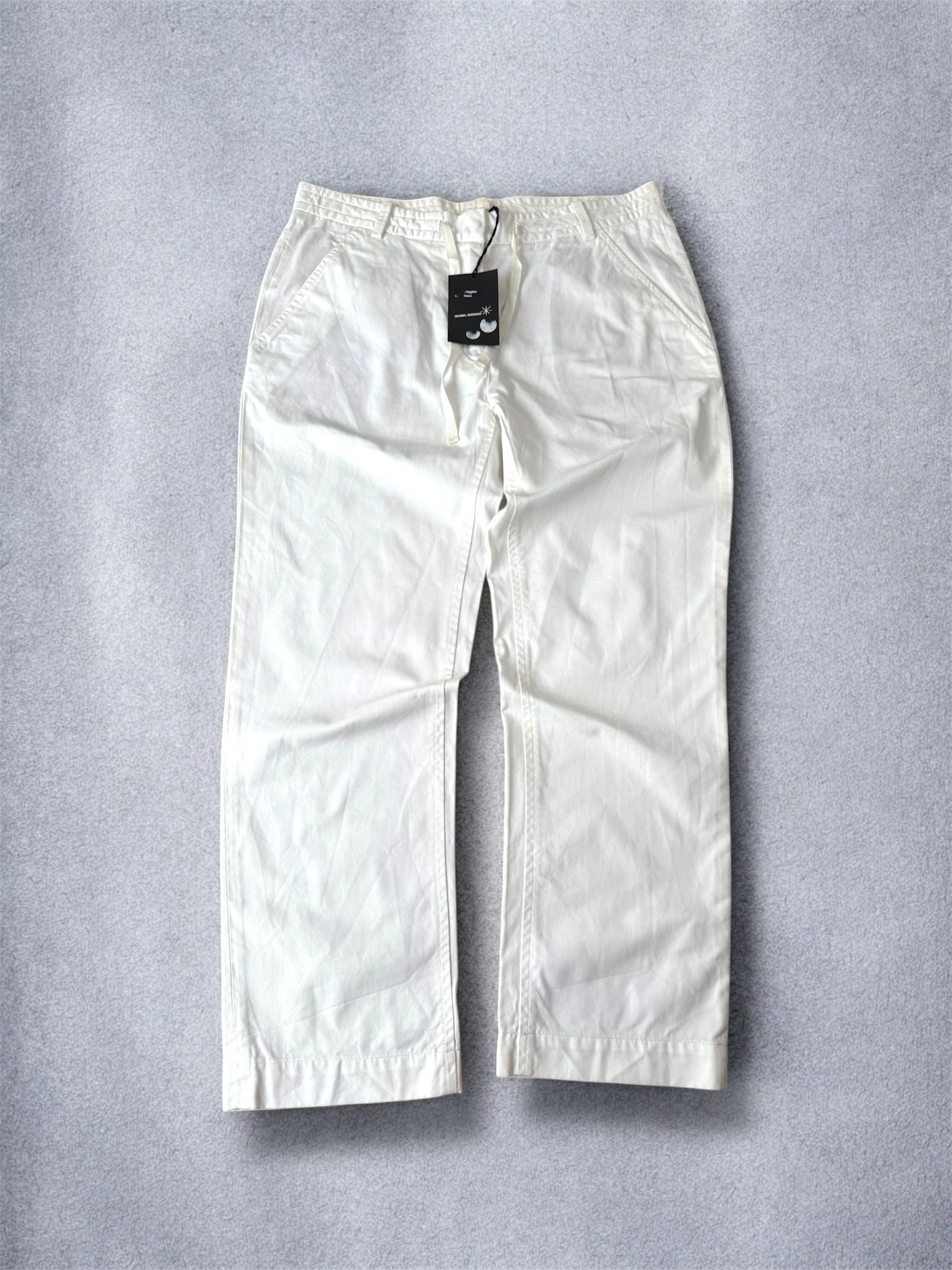 Pantalon 7/8 pantacourt blanc Isabel Marant Étoile - T.38 (taille 0)