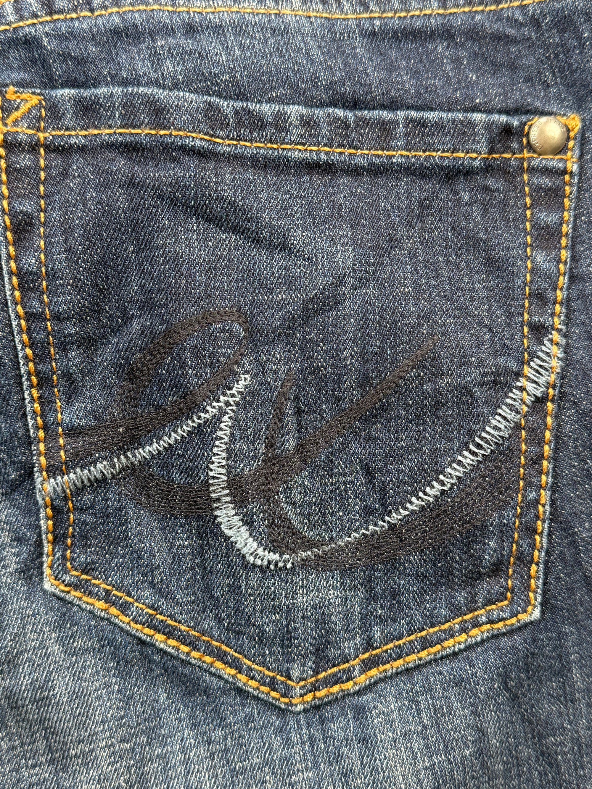 Jean Express Boot Cut Low Rise Denim Bleu Foncé - Taille 40