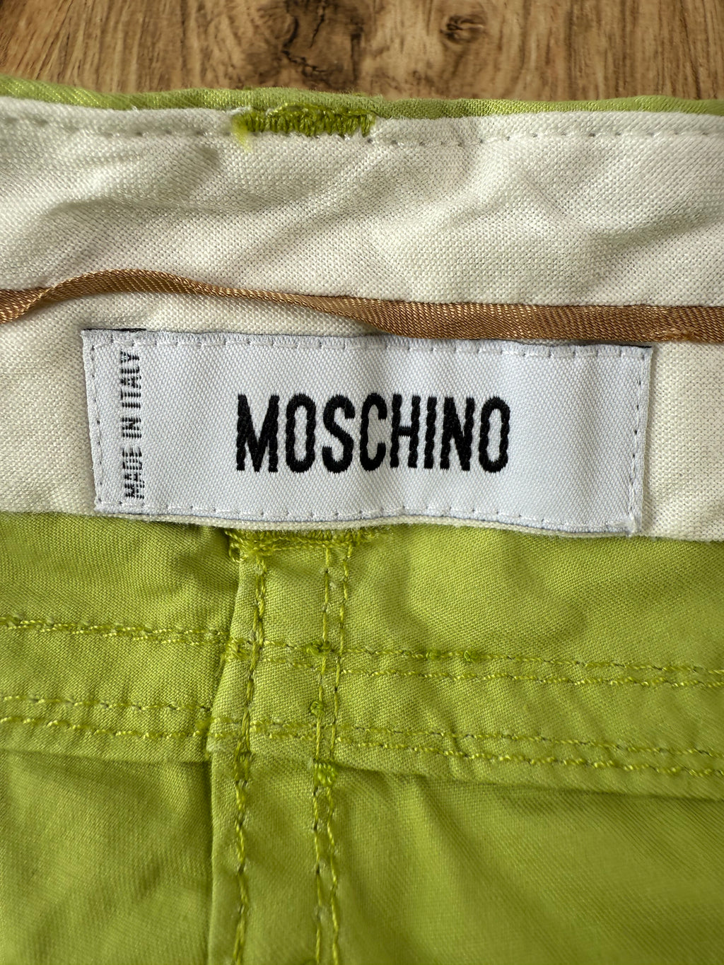 Pantalon été vert Moschino Made in Italy – Taille 40 FR