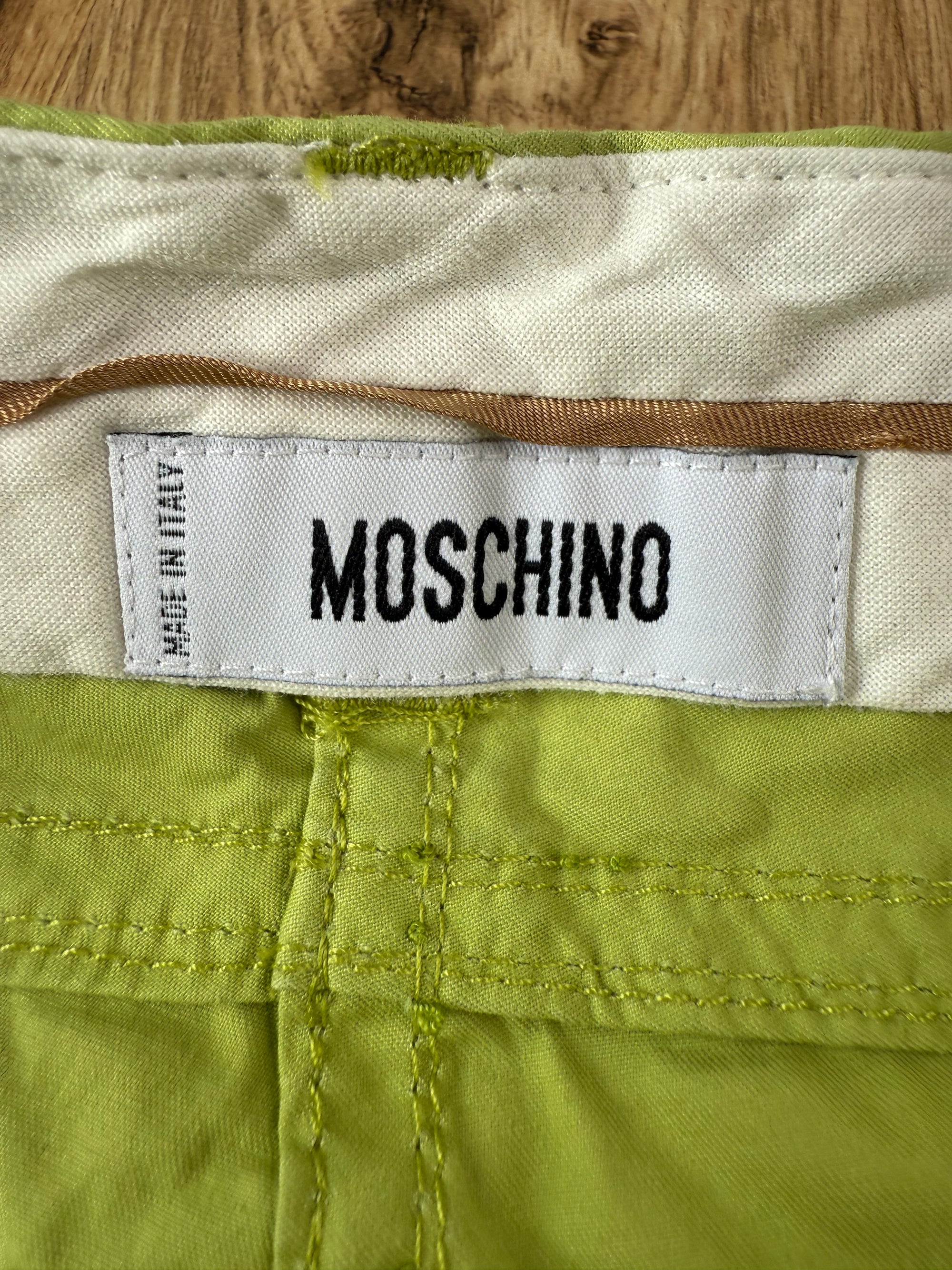 Pantalon été vert Moschino Made in Italy – Taille 40 FR