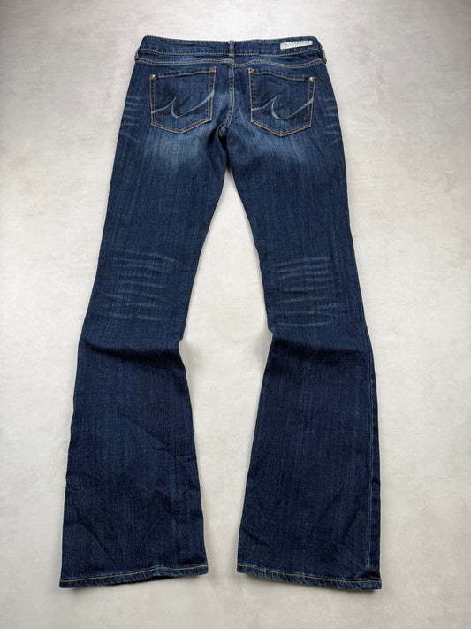 Jean Express Boot Cut Low Rise Denim Bleu Foncé - Taille 40