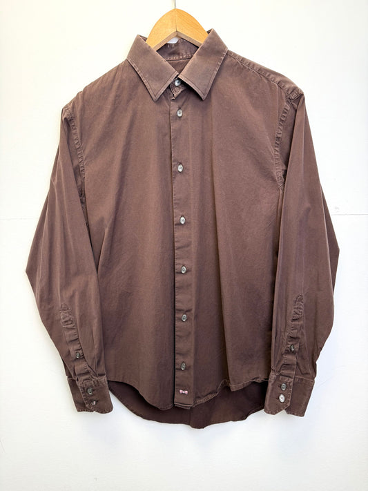 Chemise Eden Park marron chocolat - taille S