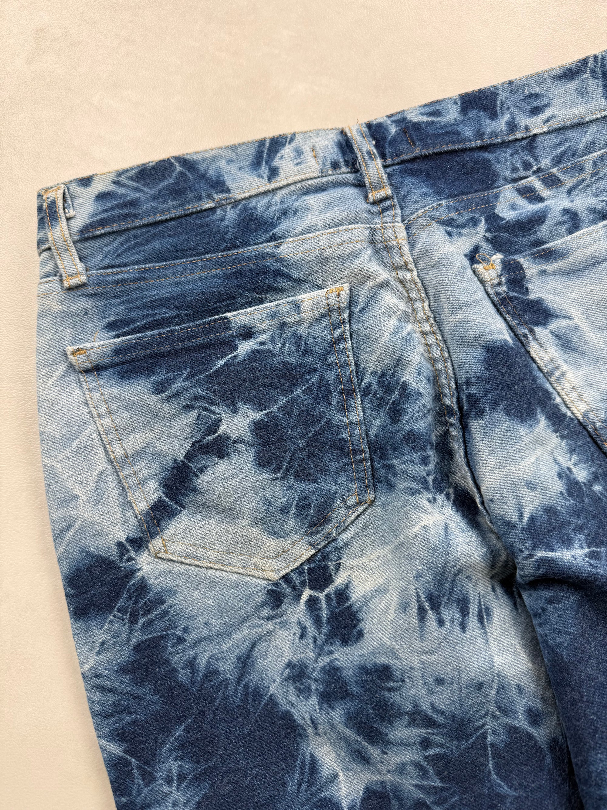 Jean Jennyfer Flare / Patte d'eph Taille Haute Tie-Dye - FR 36