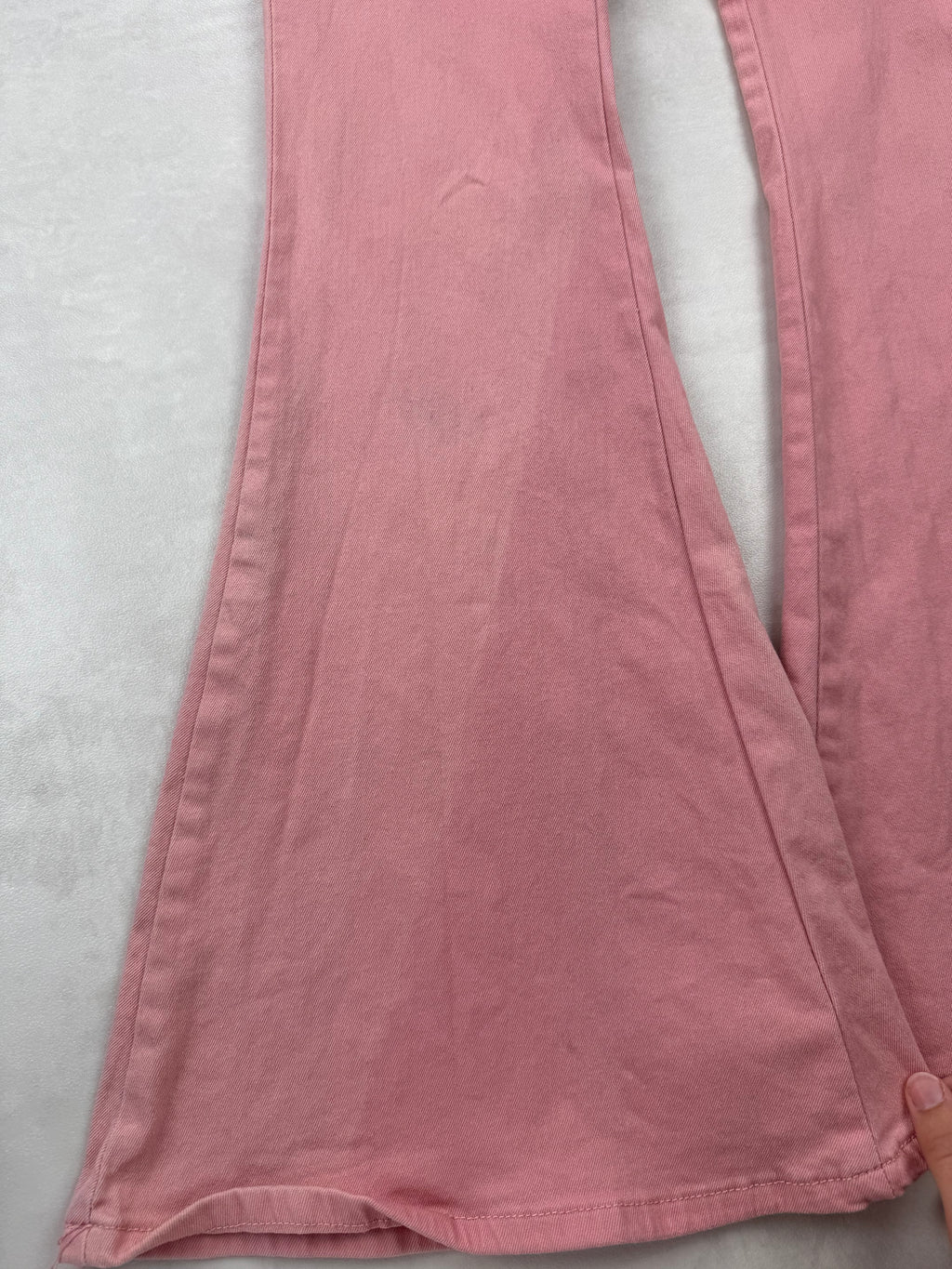 Pantalon Super Flare Rose Poudré Taille Haute - Style 70s - Taille 36