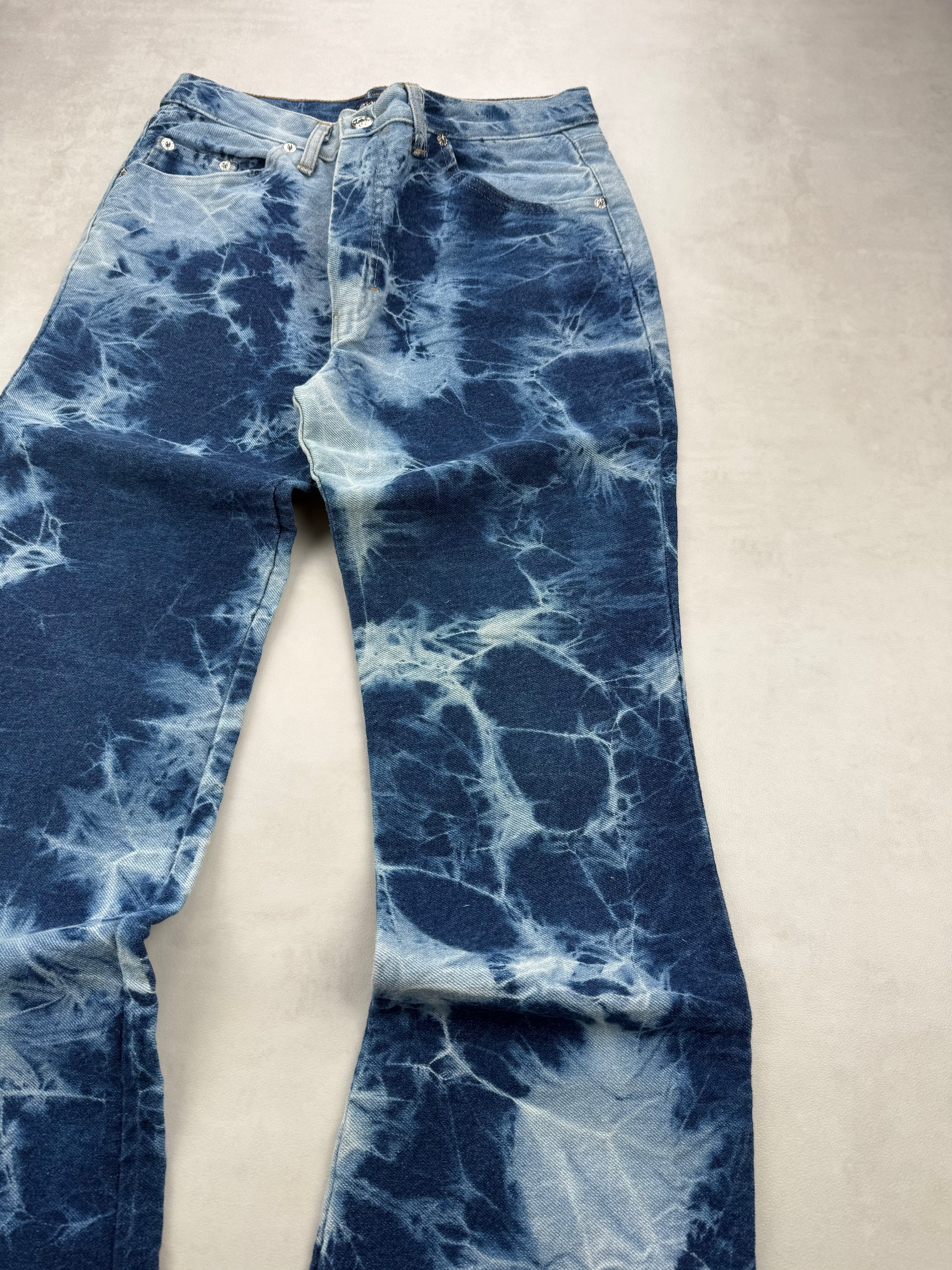 Jean Jennyfer Flare / Patte d'eph Taille Haute Tie-Dye - FR 36