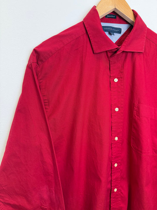 Chemise rouge Tommy Hilfiger - taille L