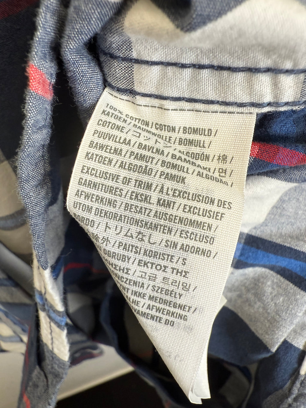 Chemise Hollister à carreaux bleus - taille S