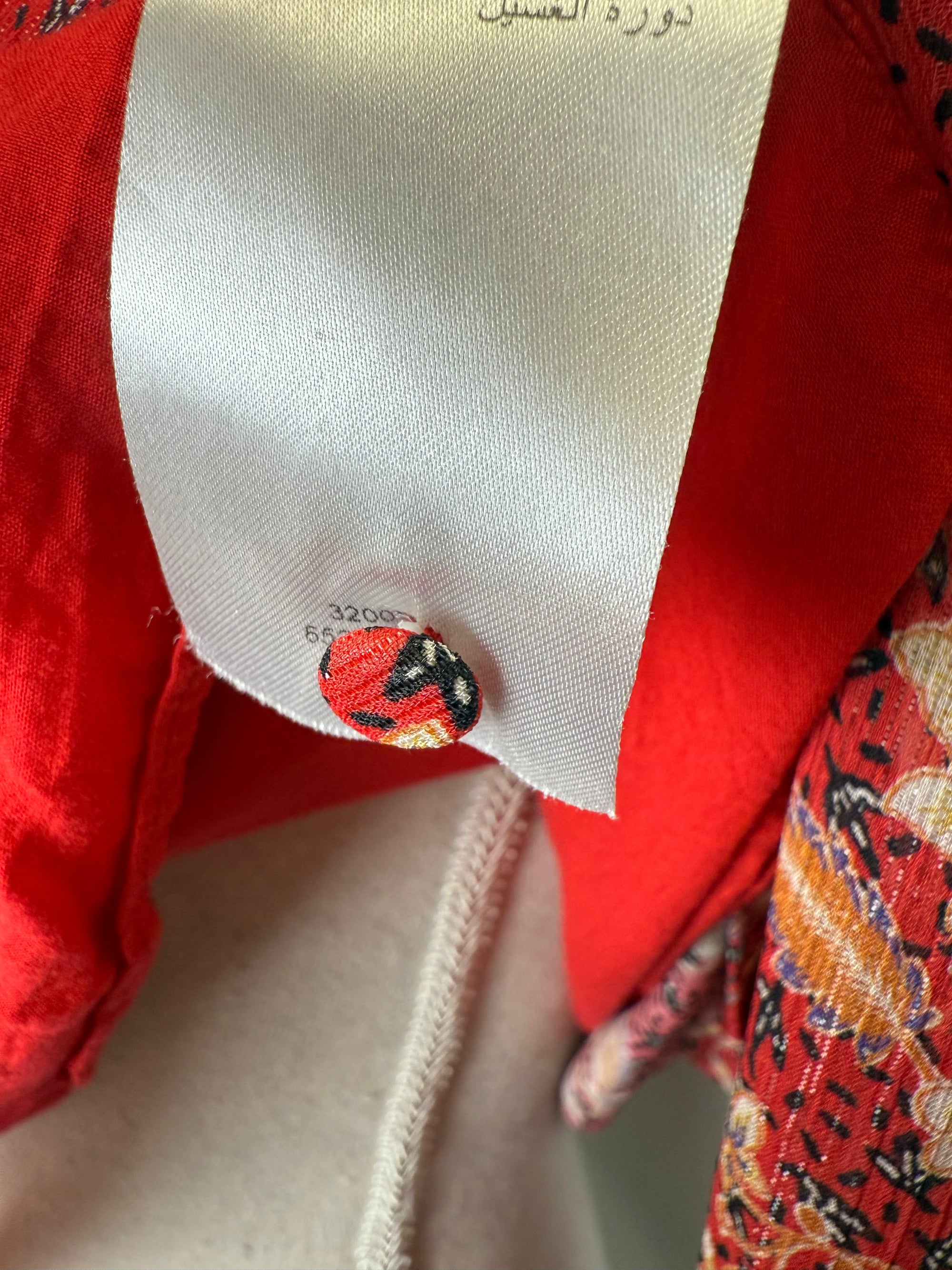 Blouse rouge fleurie Maison 123 – taille 38 / M