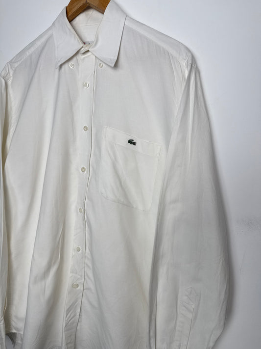 Chemise Lacoste blanche logo crocodile - taille L