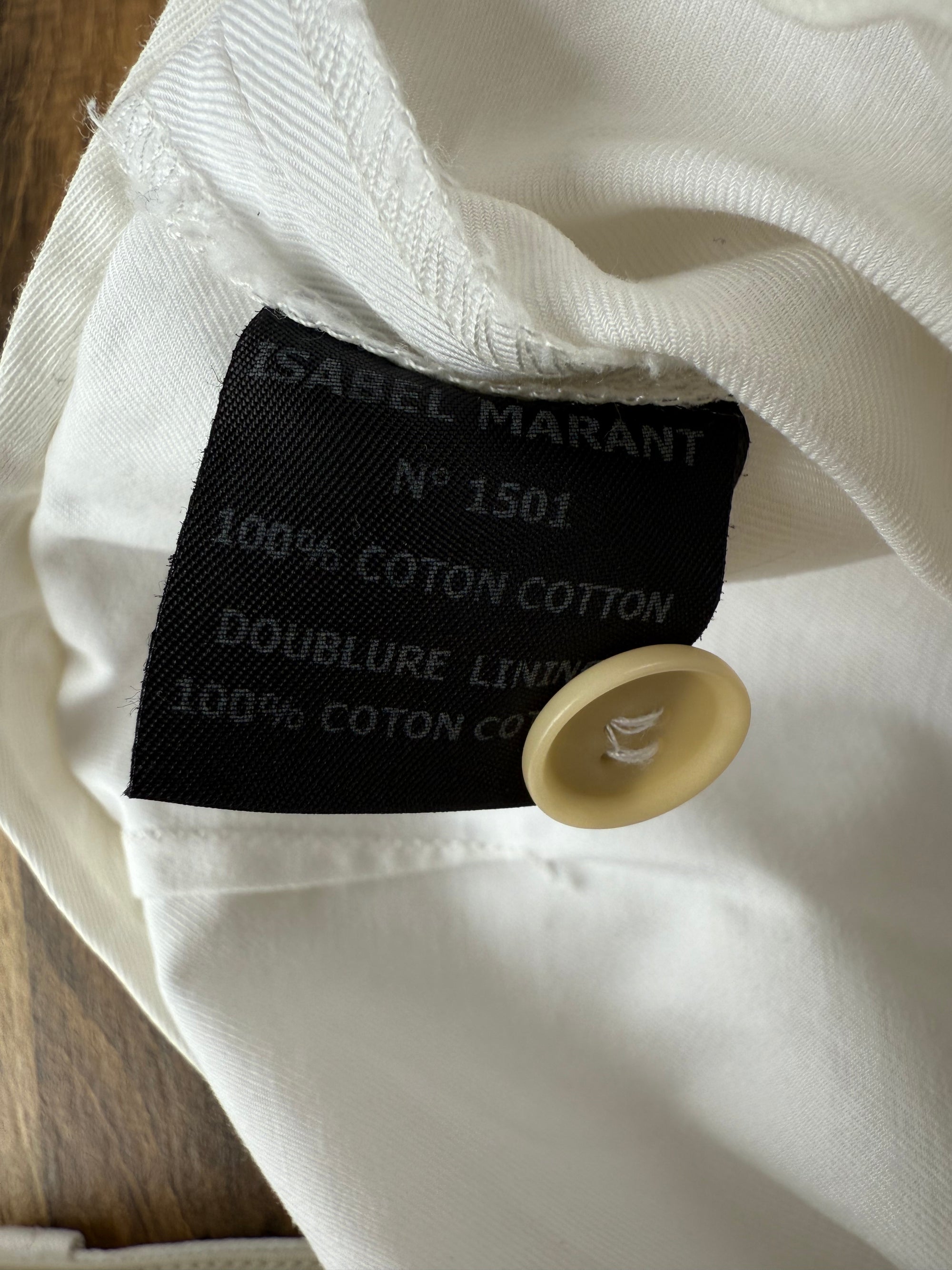 Pantalon 7/8 pantacourt blanc Isabel Marant Étoile - T.38 (taille 0)