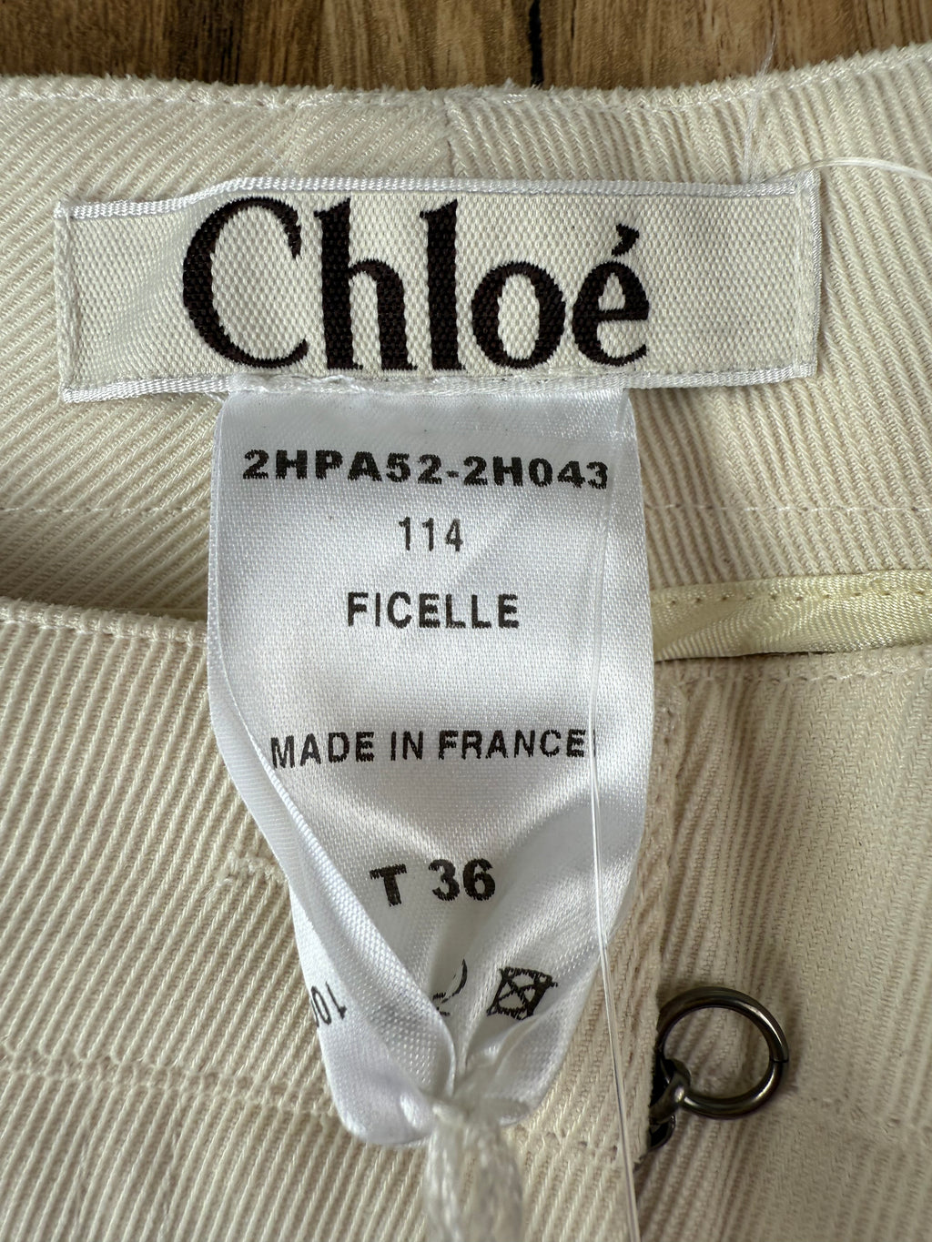 Pantalon Chloé beige neuf avec étiquette – Taille 36 FR