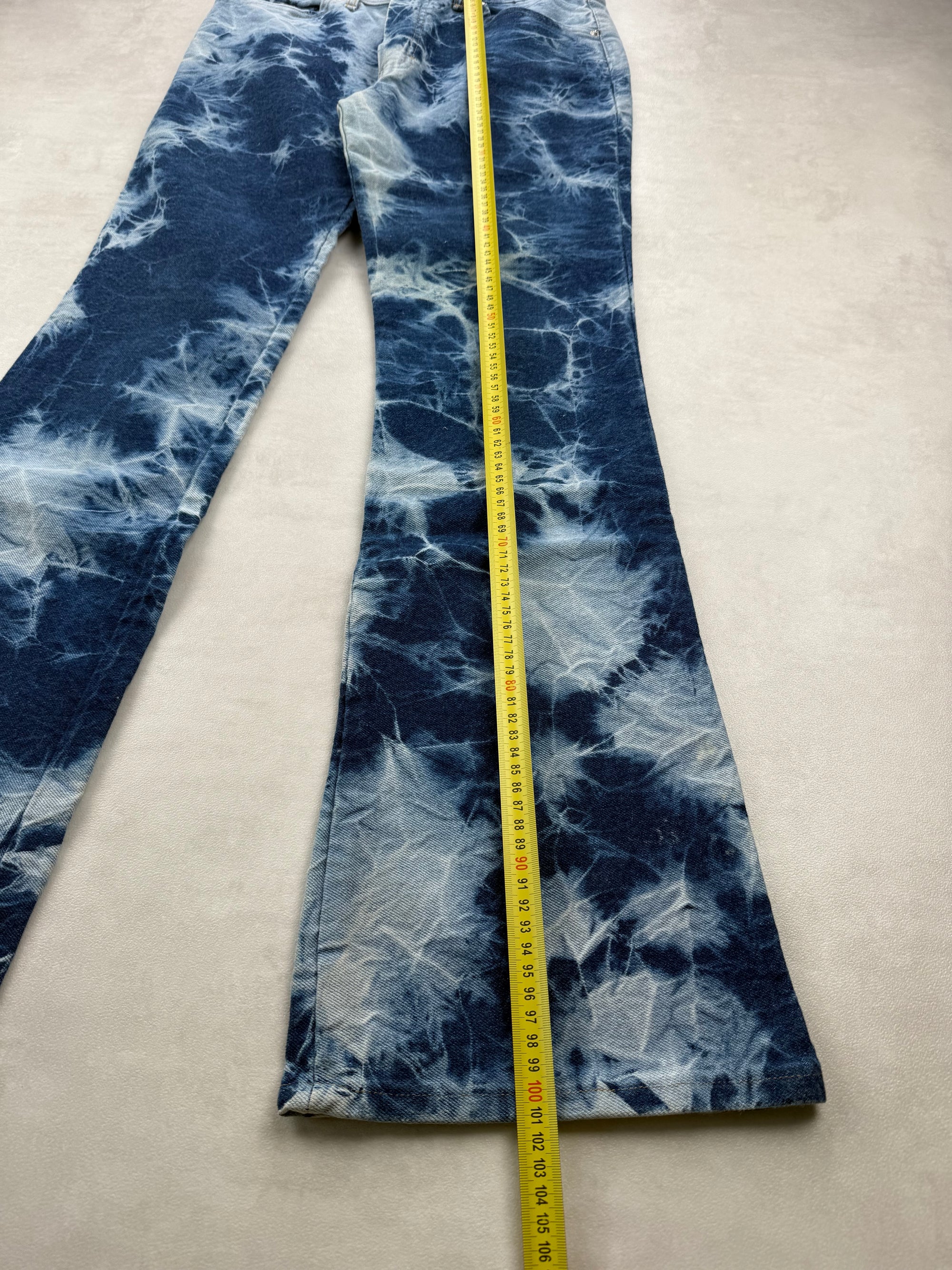 Jean Jennyfer Flare / Patte d'eph Taille Haute Tie-Dye - FR 36