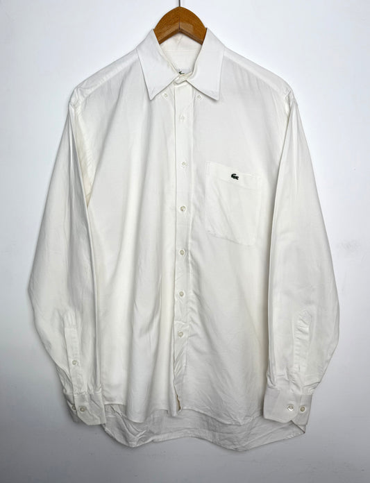 Chemise Lacoste blanche logo crocodile - taille L