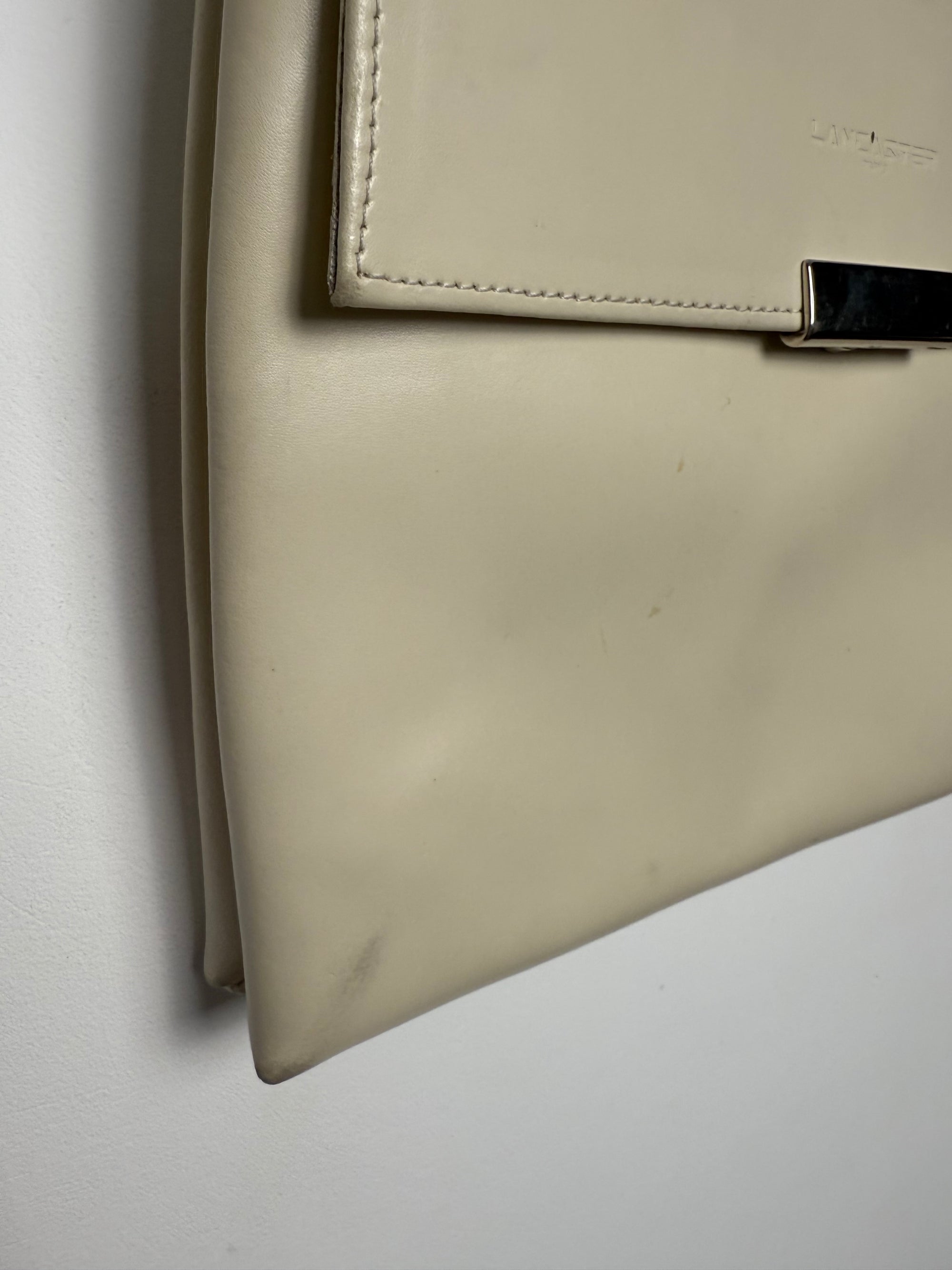 Sac Lancaster blanc cassé vintage - format bandoulière