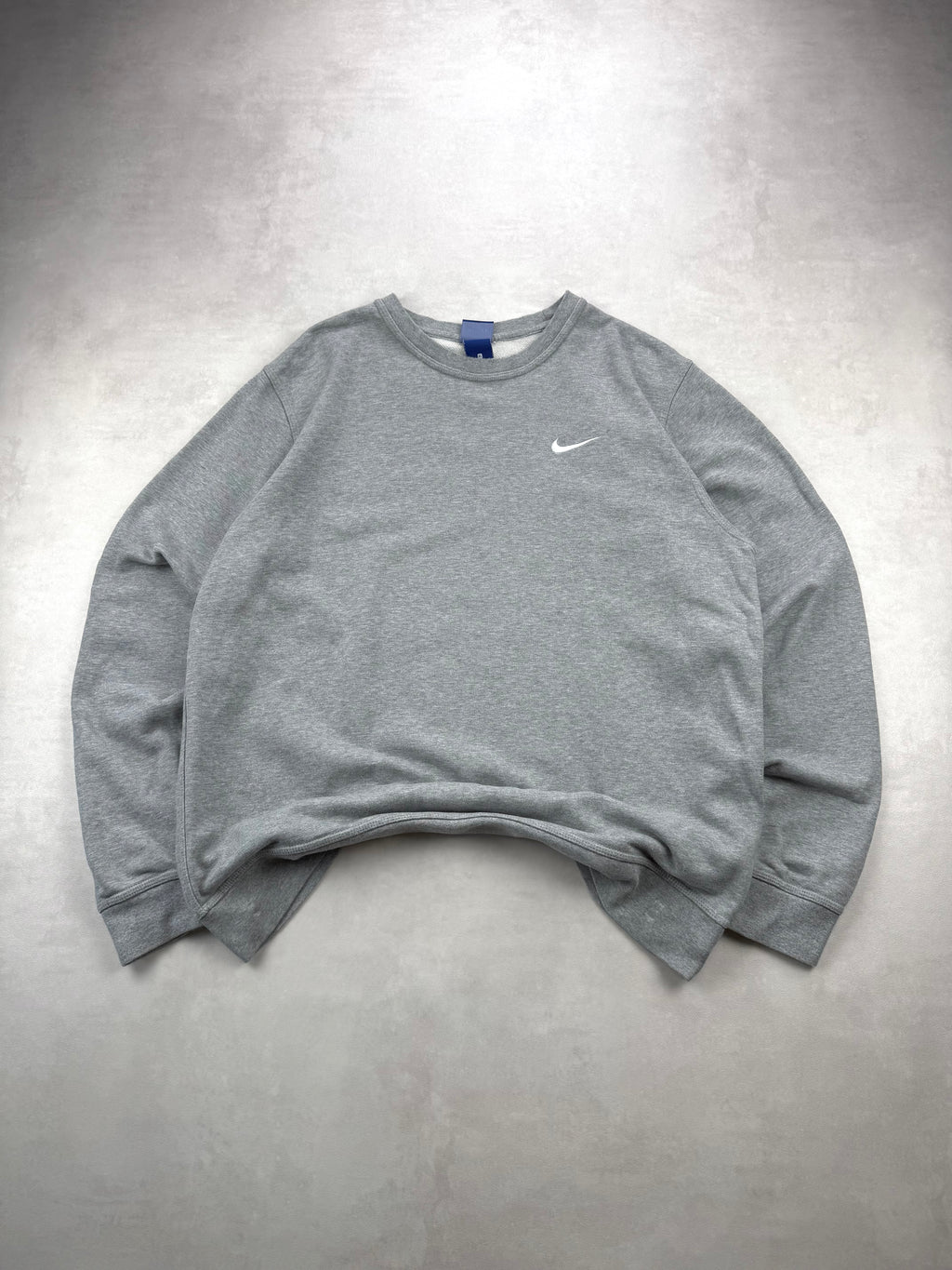 Sweat Nike Gris Col Rond - Swoosh Brodé - Taille XL