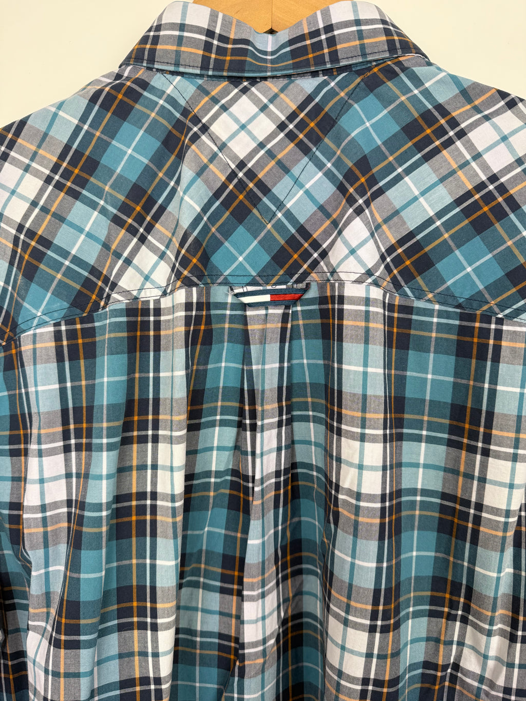 Chemise Tommy Jeans Carreau Plaid Regular Fit Coton