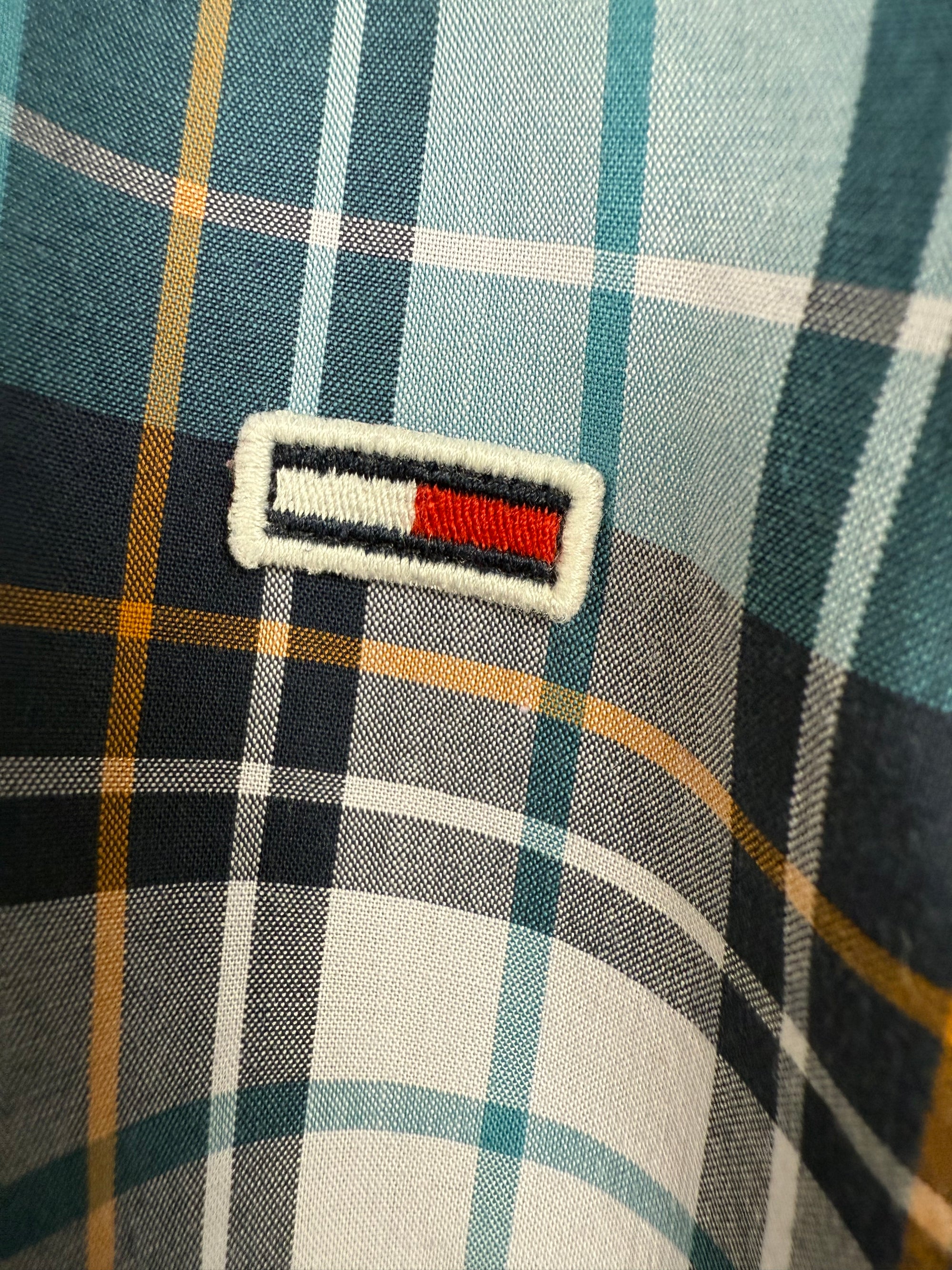 Chemise Tommy Jeans Carreau Plaid Regular Fit Coton