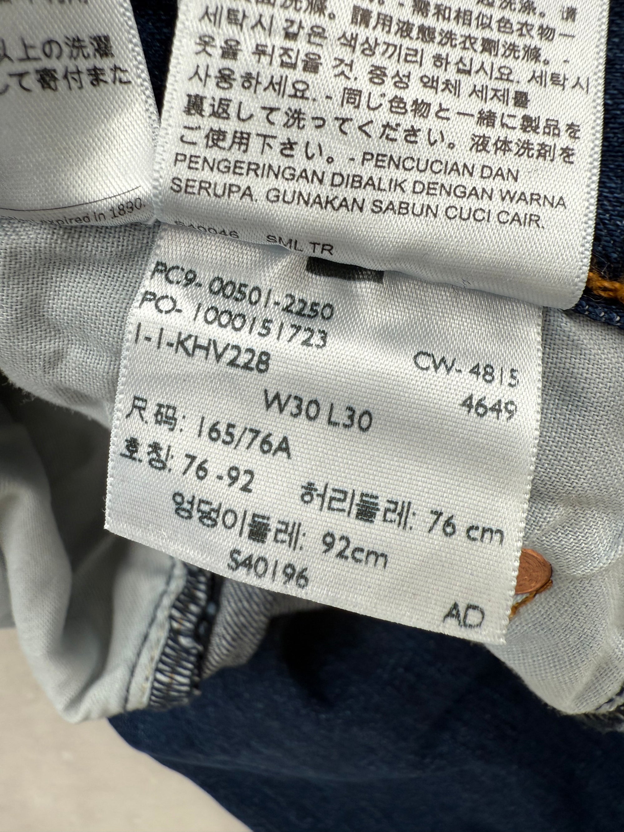 Jean Levi's 501 CT (Tapered) -  FR 40 W30 L30 Unisexe
