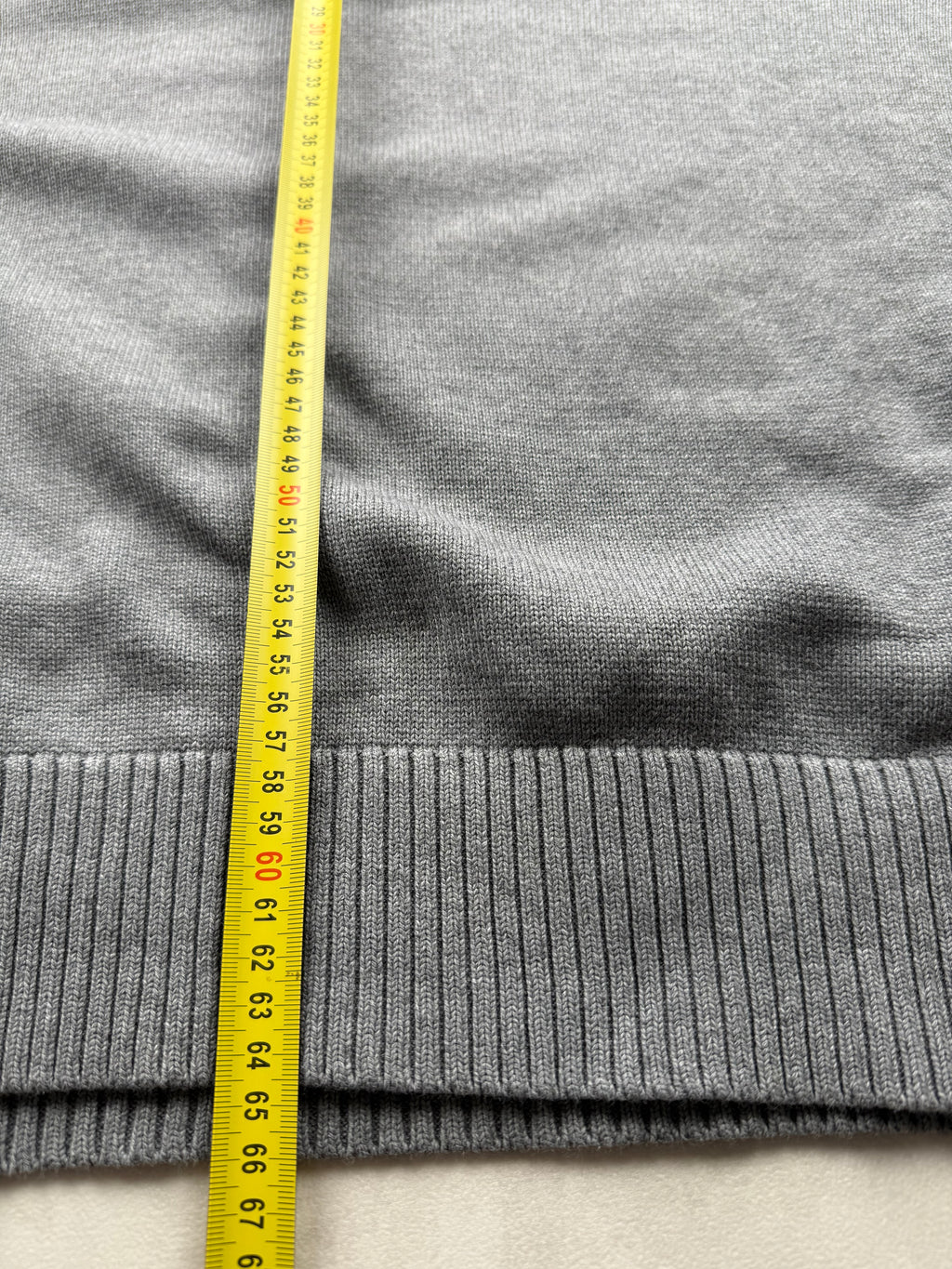 Pull Tommy Hilfiger Premium Cotton Col Montant Zippé - Taille L