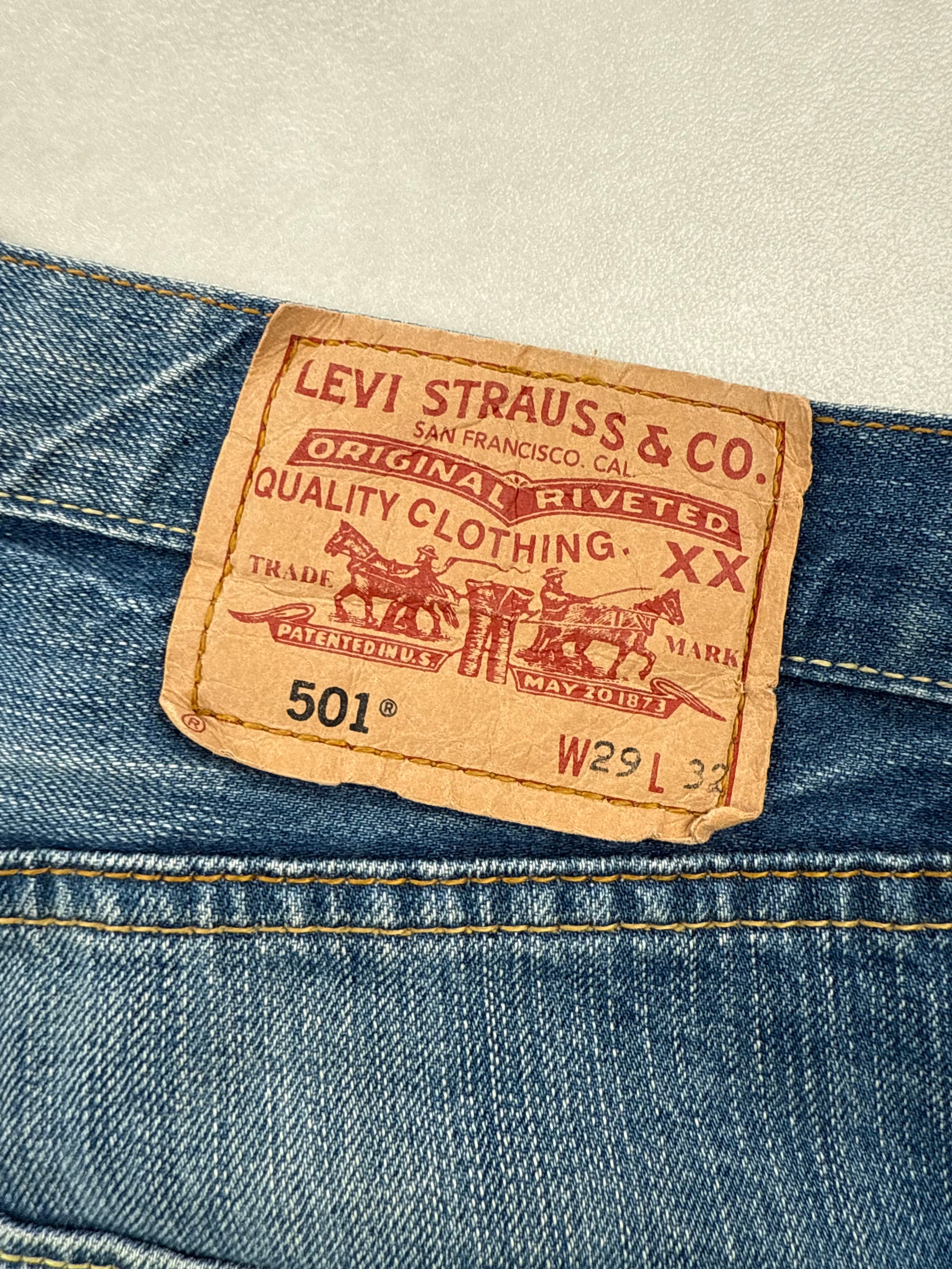 Jean Levi's 501 Vintage bleu  - W29 FR 38 L32 Unisexe