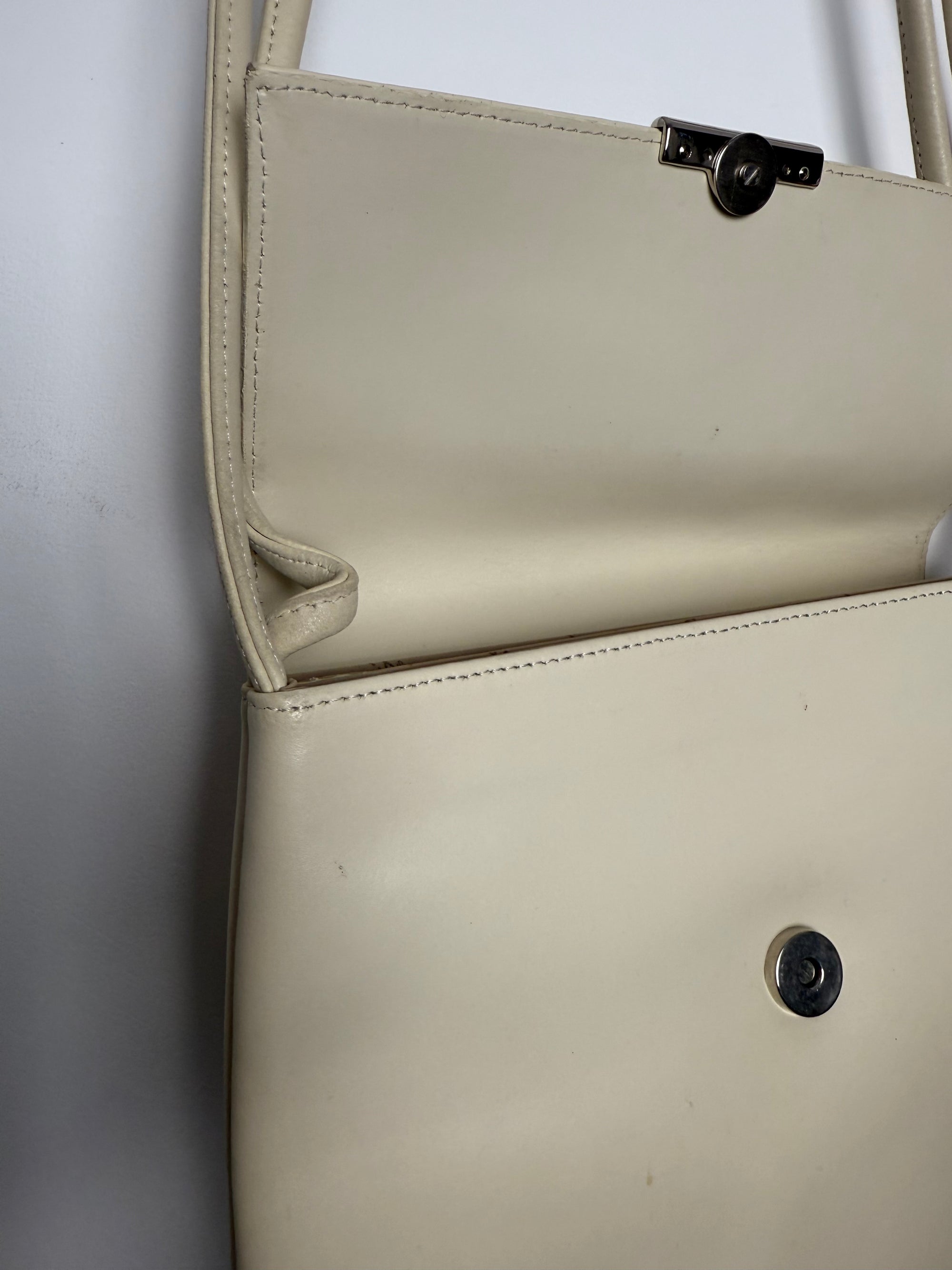 Sac Lancaster blanc cassé vintage - format bandoulière
