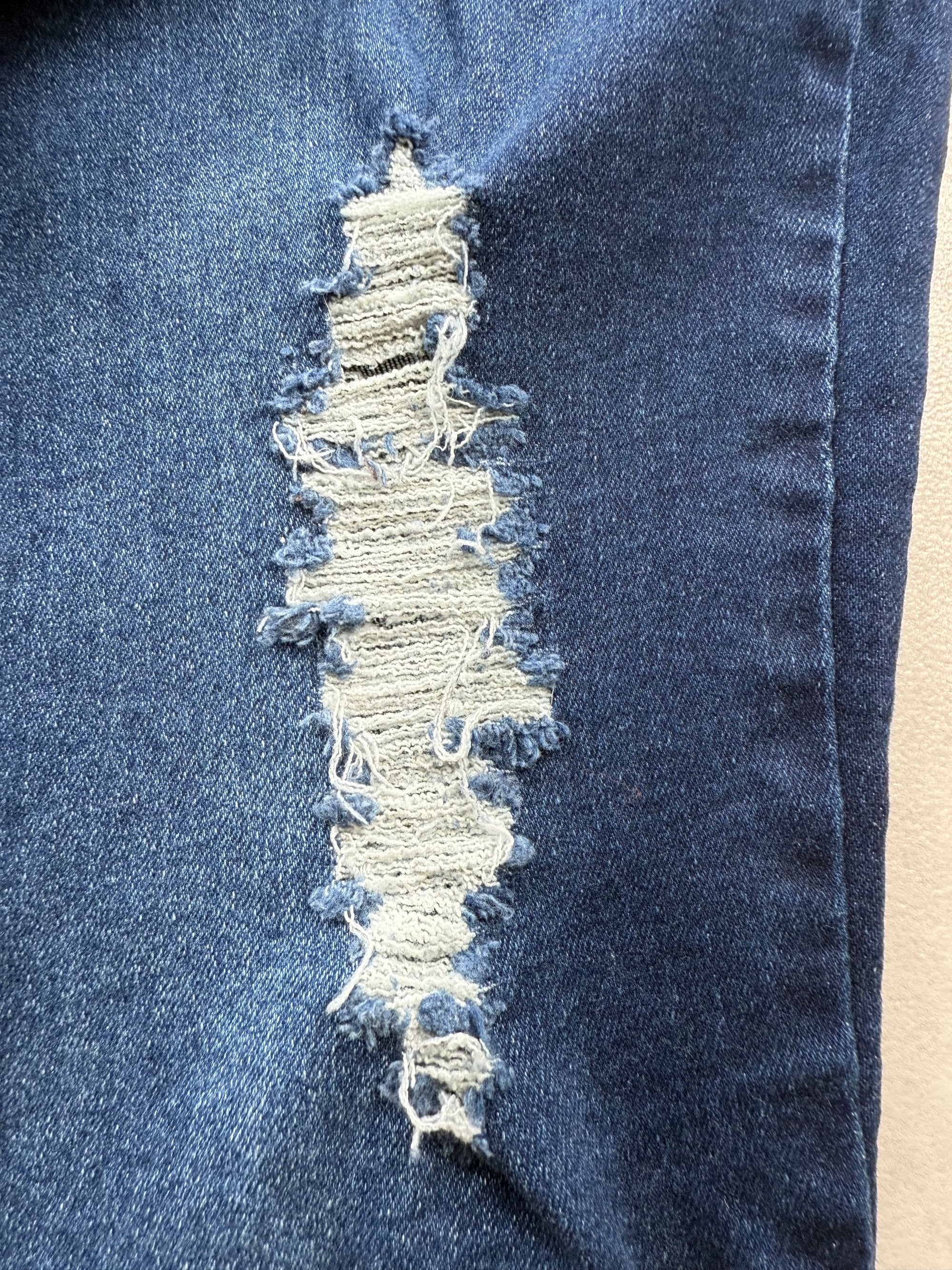 Jean Flare / Patte d'eph Taille Haute Ripped - Femme XXL / FR 44