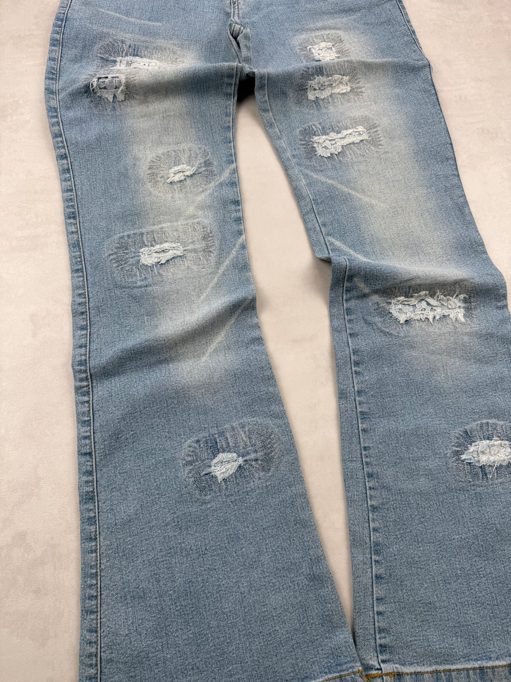 Jean Flare Bootcut NNY - Y2K Ripped & Poche Dentelle - Taille 38