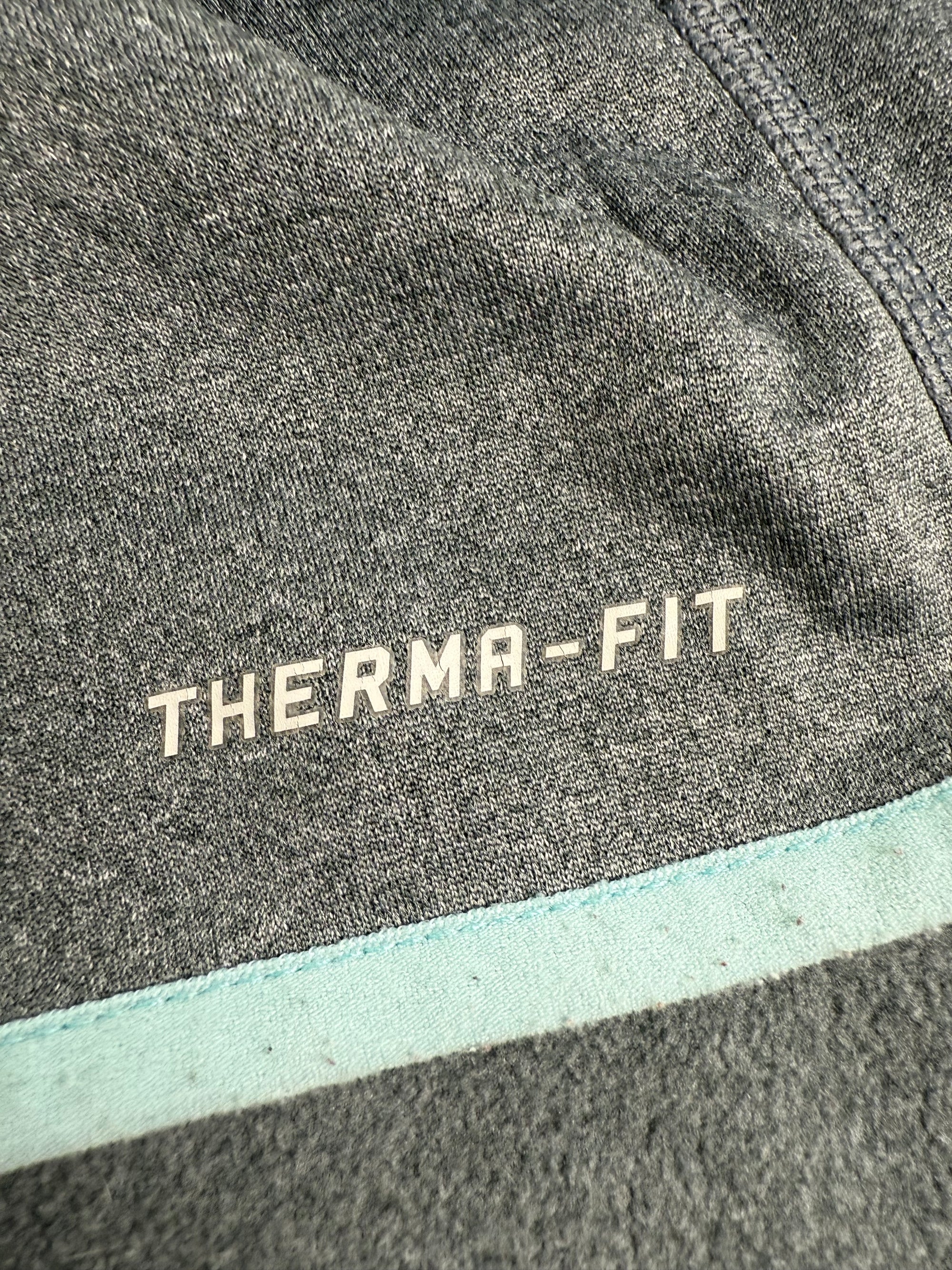 Veste Nike à capuche Therma-Fit bleu ciel et gris - taille XL