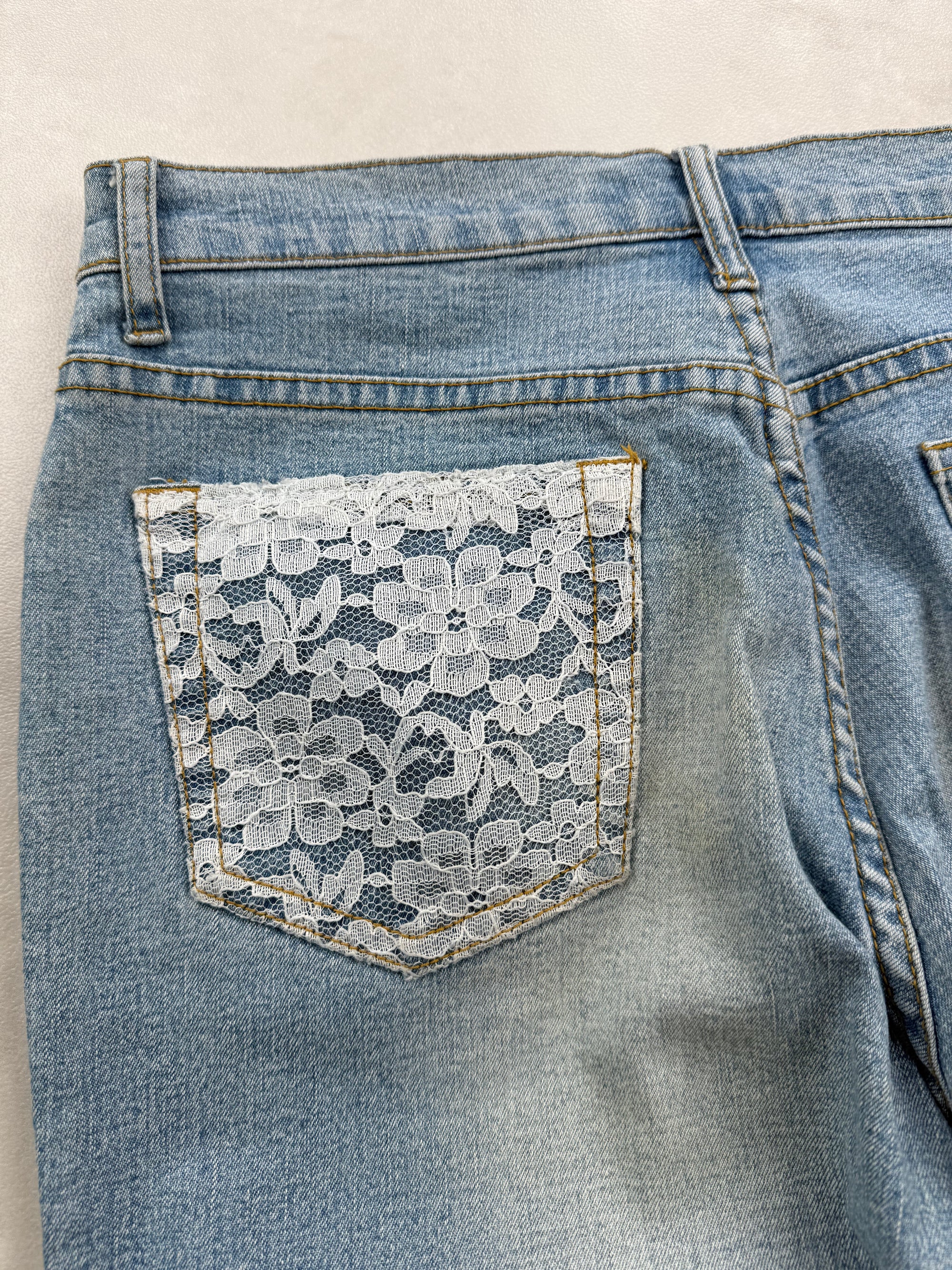 Jean Flare Bootcut NNY - Y2K Ripped & Poche Dentelle - Taille 38
