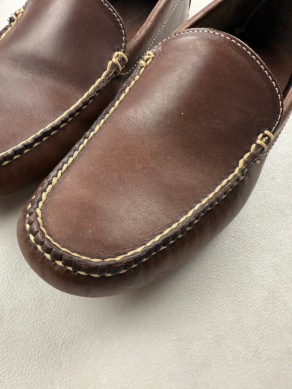 Mocassins Sebago Driver Cuir Marron Semelle Picots - Taille 40,5