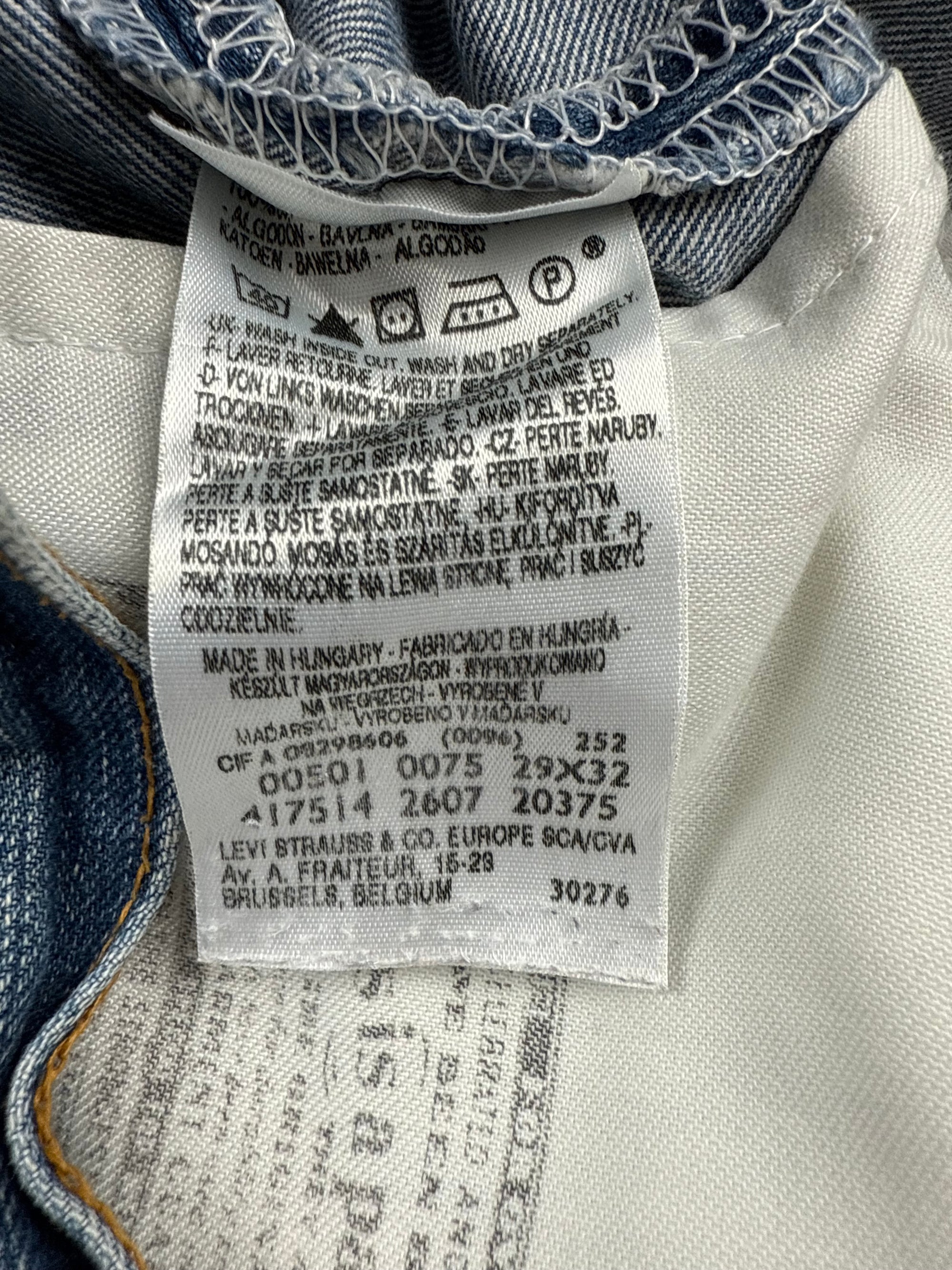Jean Levi's 501 Vintage bleu  - W29 FR 38 L32 Unisexe