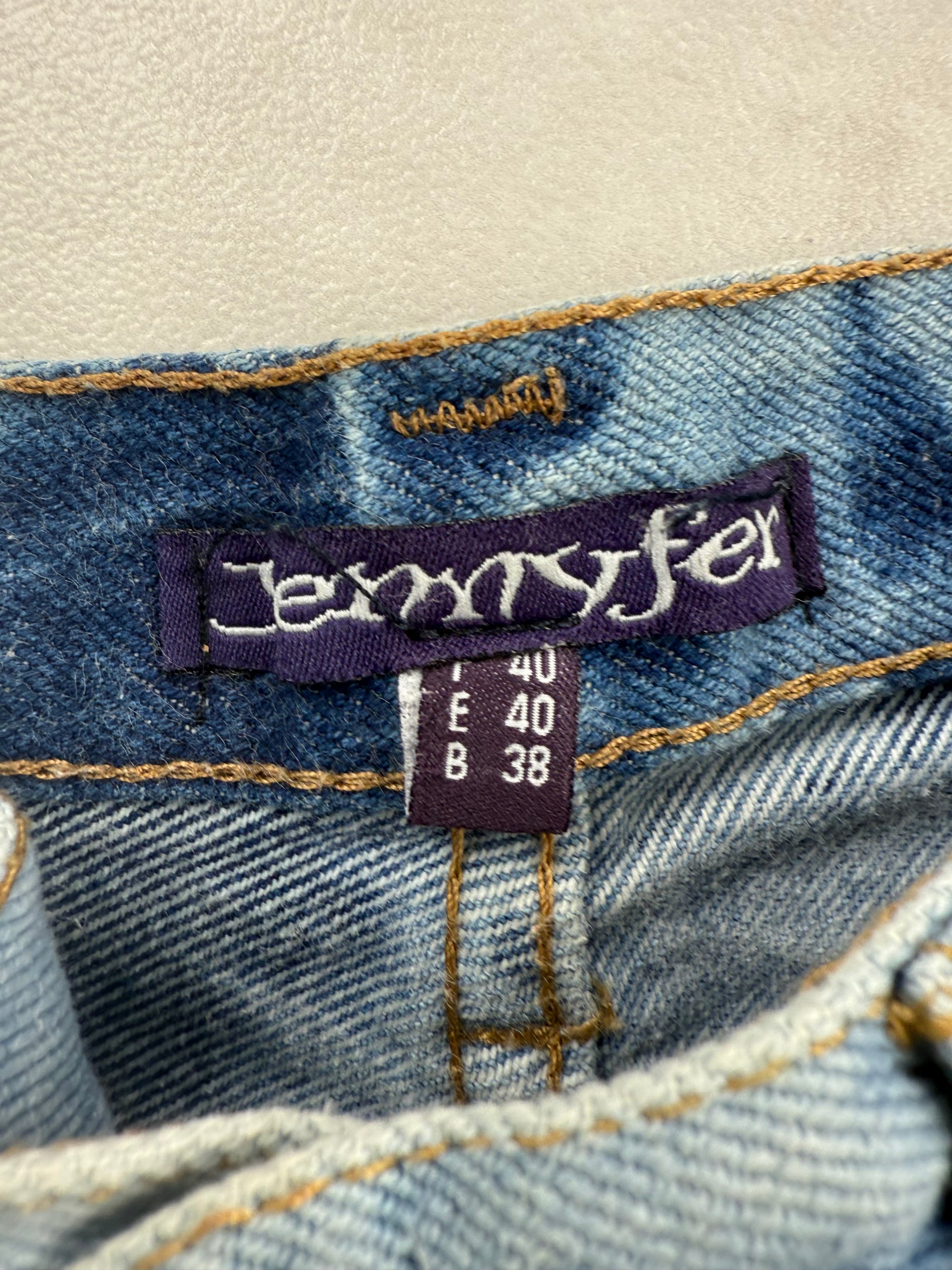 Jean Jennyfer Flare / Patte d'eph Taille Haute Tie-Dye - FR 36