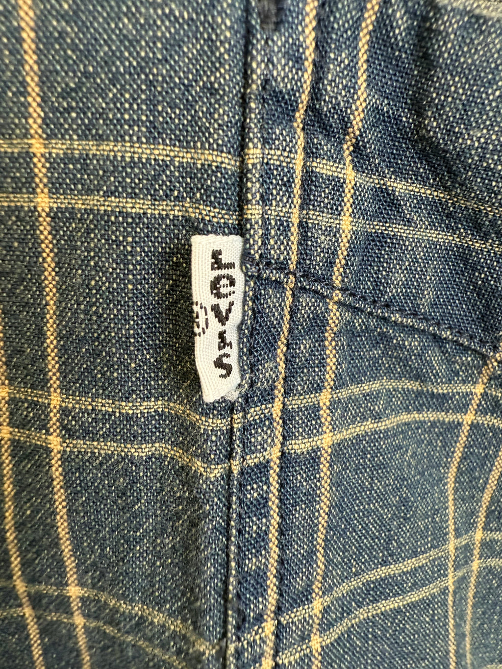Chemise Levi’s à carreaux bleu vintage - taille S