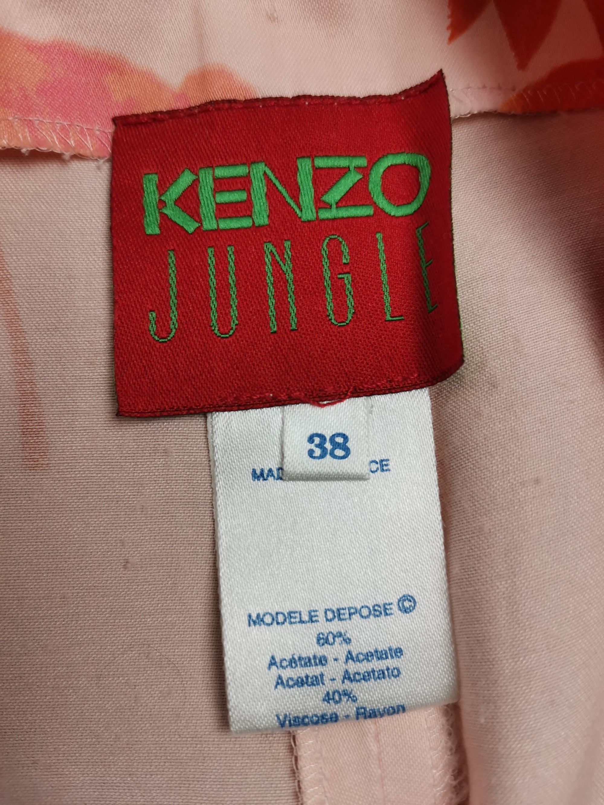 Pantalon large Kenzo Jungle à fleurs - T.34