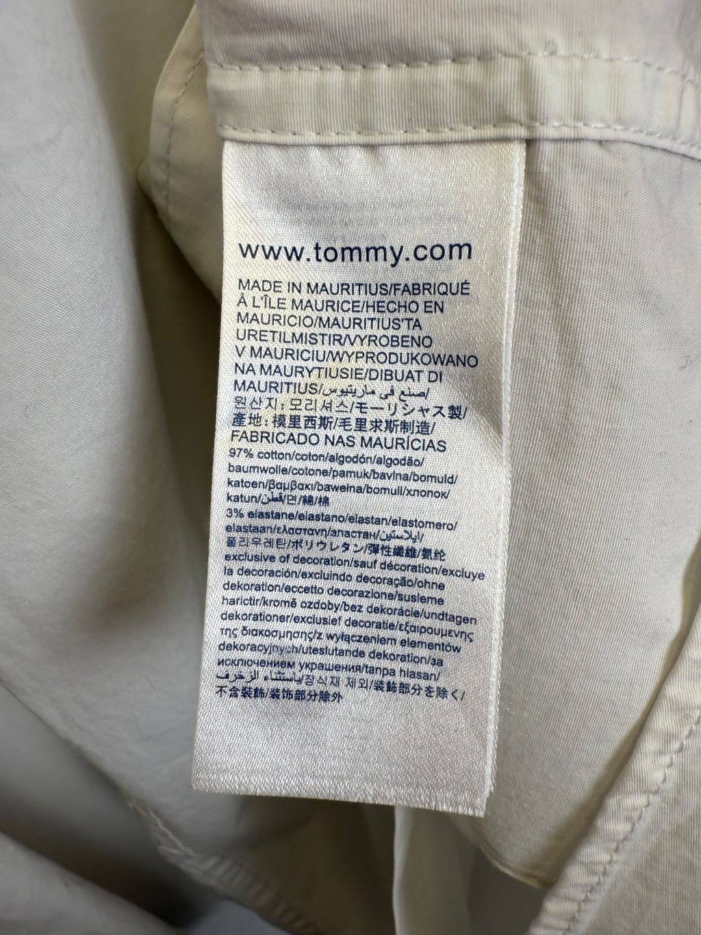 Chemise blanche Tommy Hilfiger Denim Slim Fit
- taille S