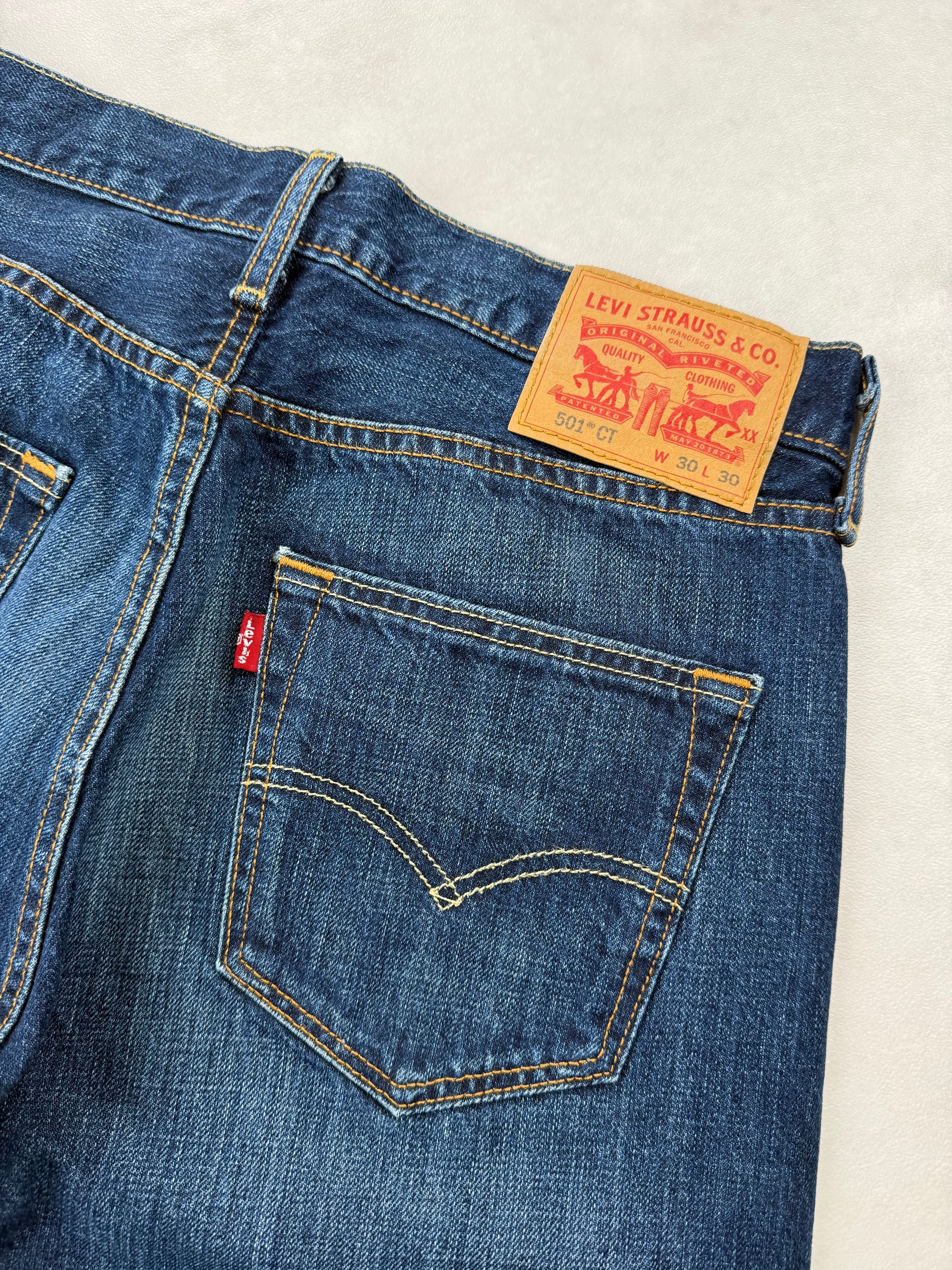 Jean Levi's 501 CT (Tapered) -  FR 40 W30 L30 Unisexe