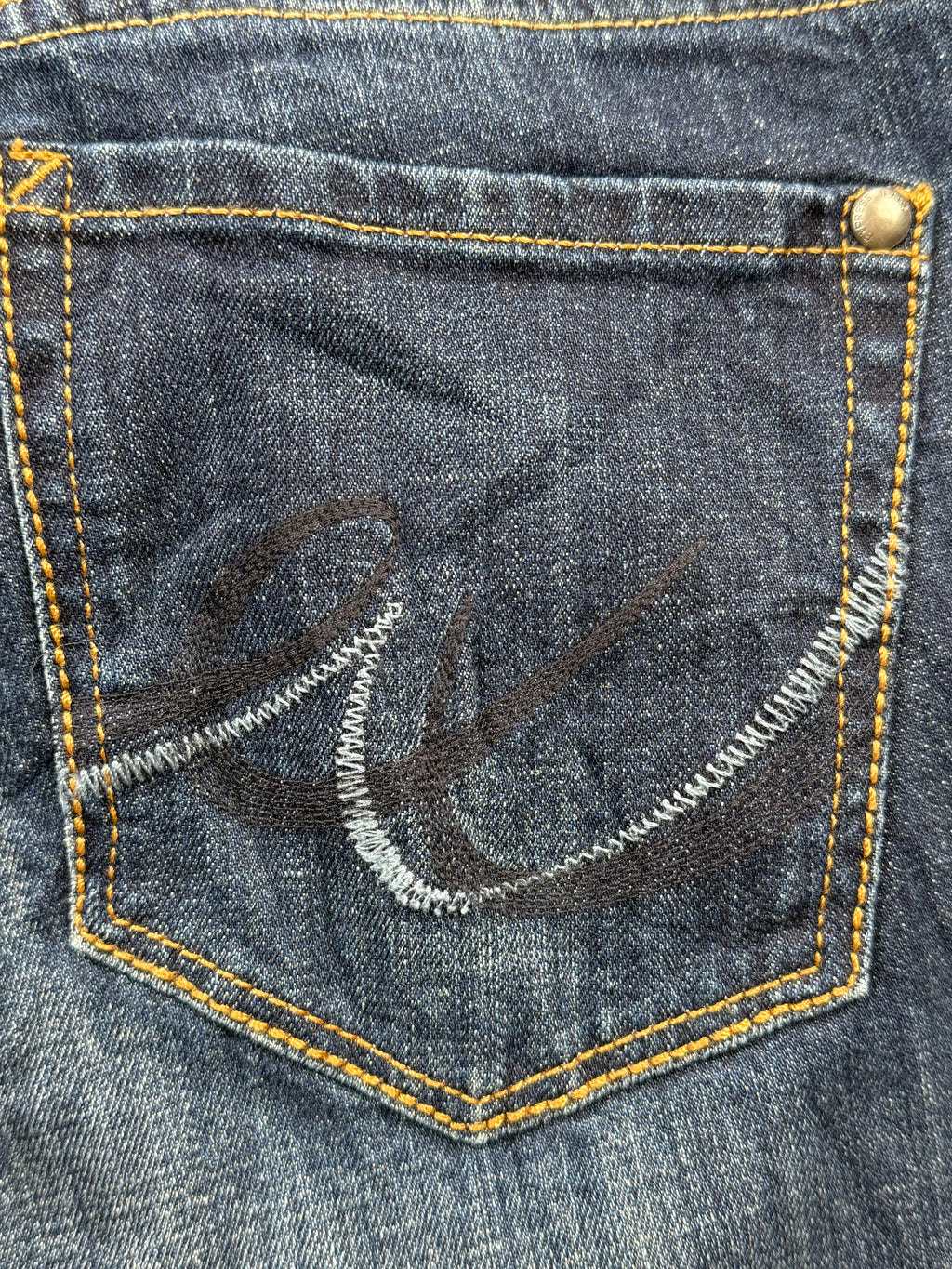 Jean Express Boot Cut Low Rise Denim Bleu Foncé - Taille 40