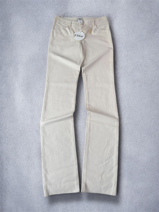 Pantalon Chloé beige neuf avec étiquette – Taille 36 FR