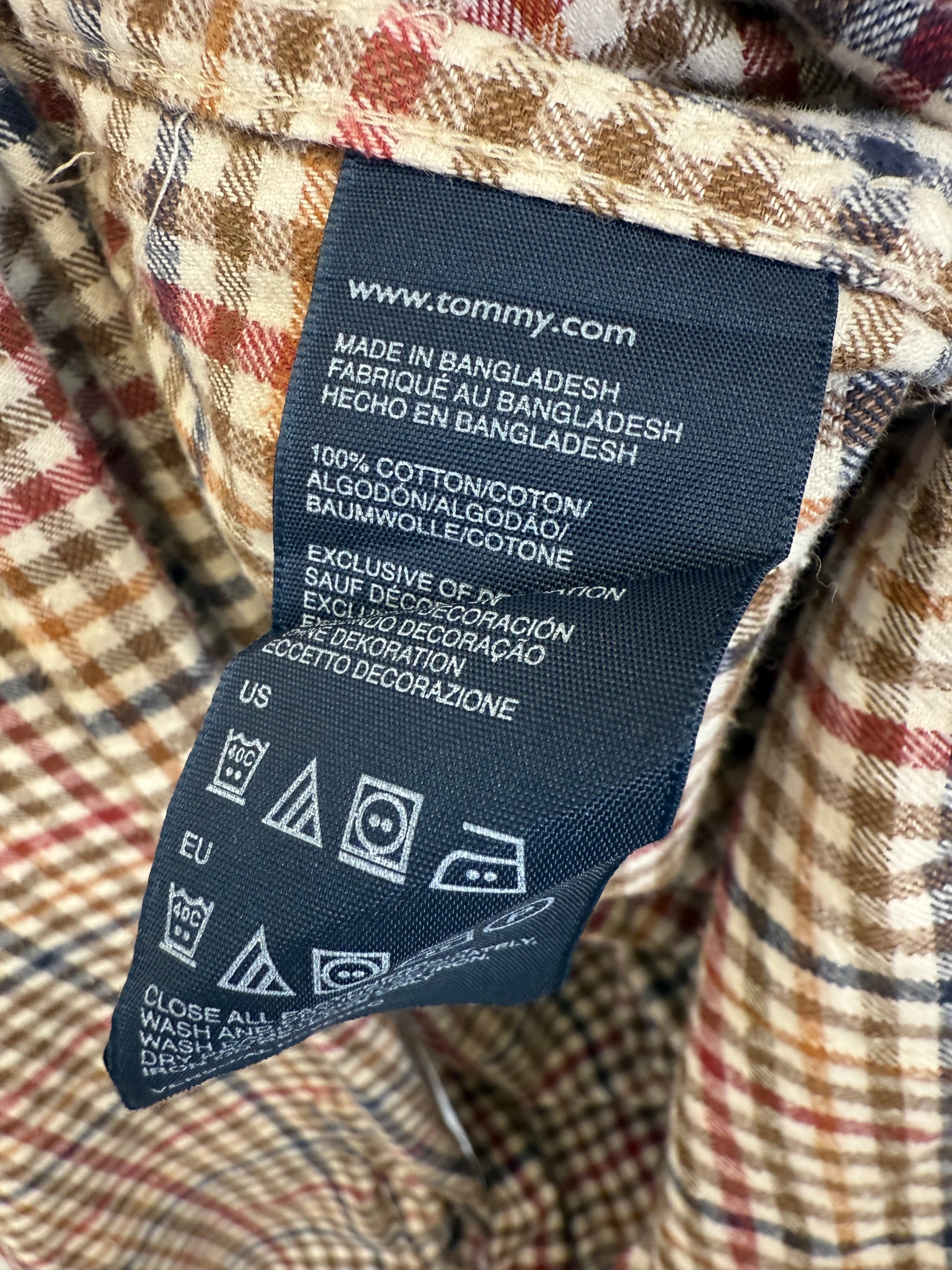 Chemise à carreaux vintage Tommy Hilfiger - taille XXL
