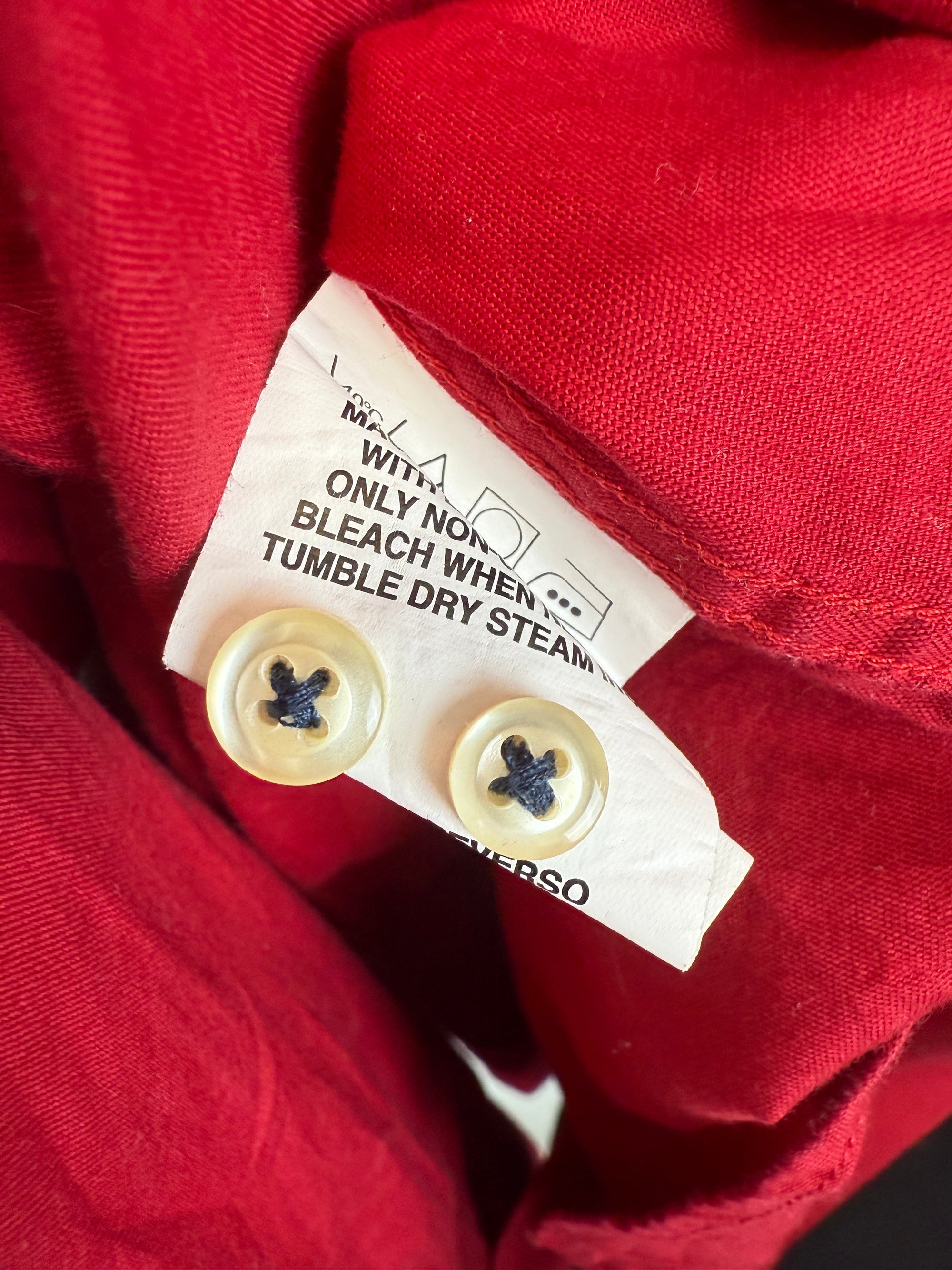 Chemise rouge Tommy Hilfiger - taille L