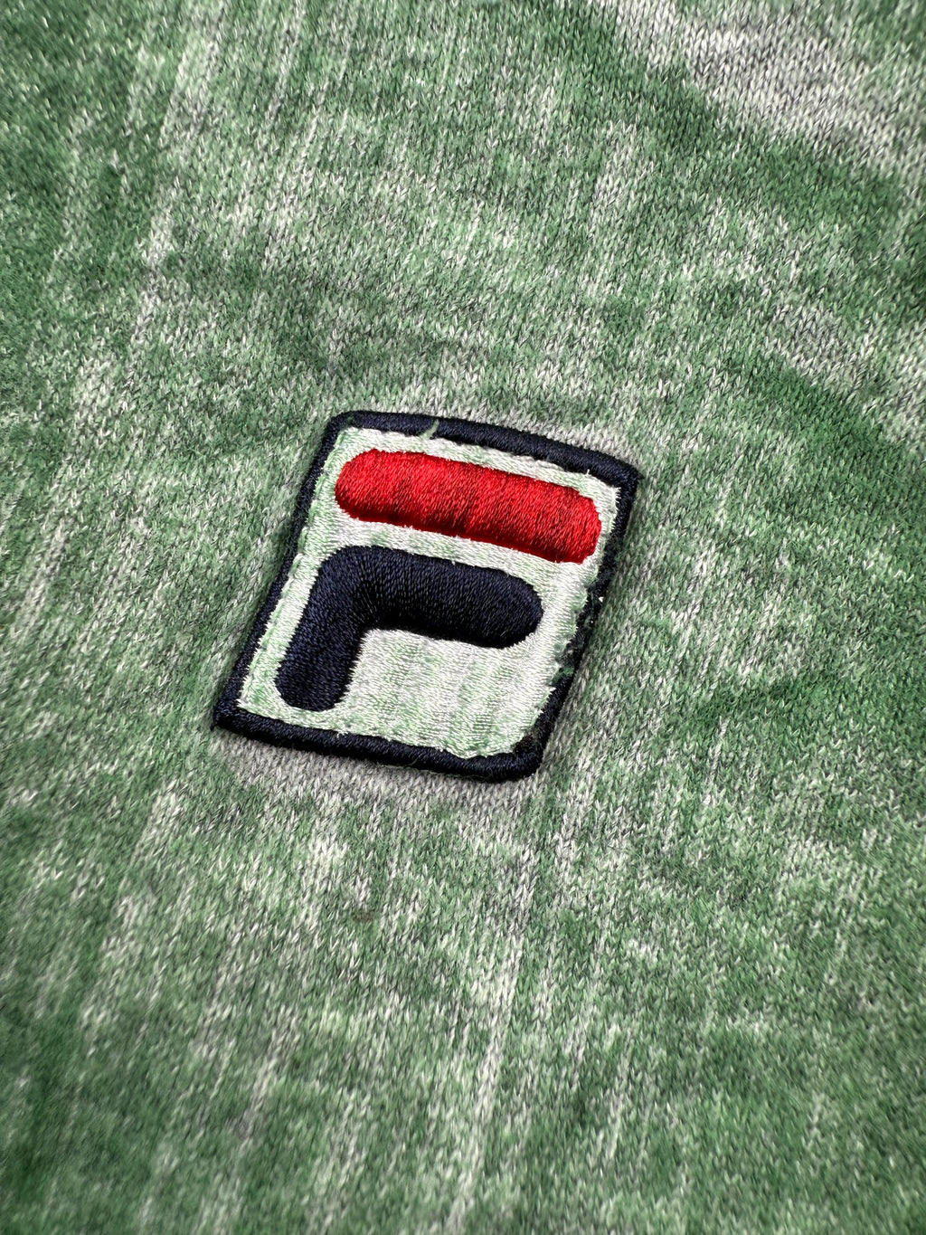Sweat FILA Motif Abstrait Vert & Gris Tie & Dye - Taille M