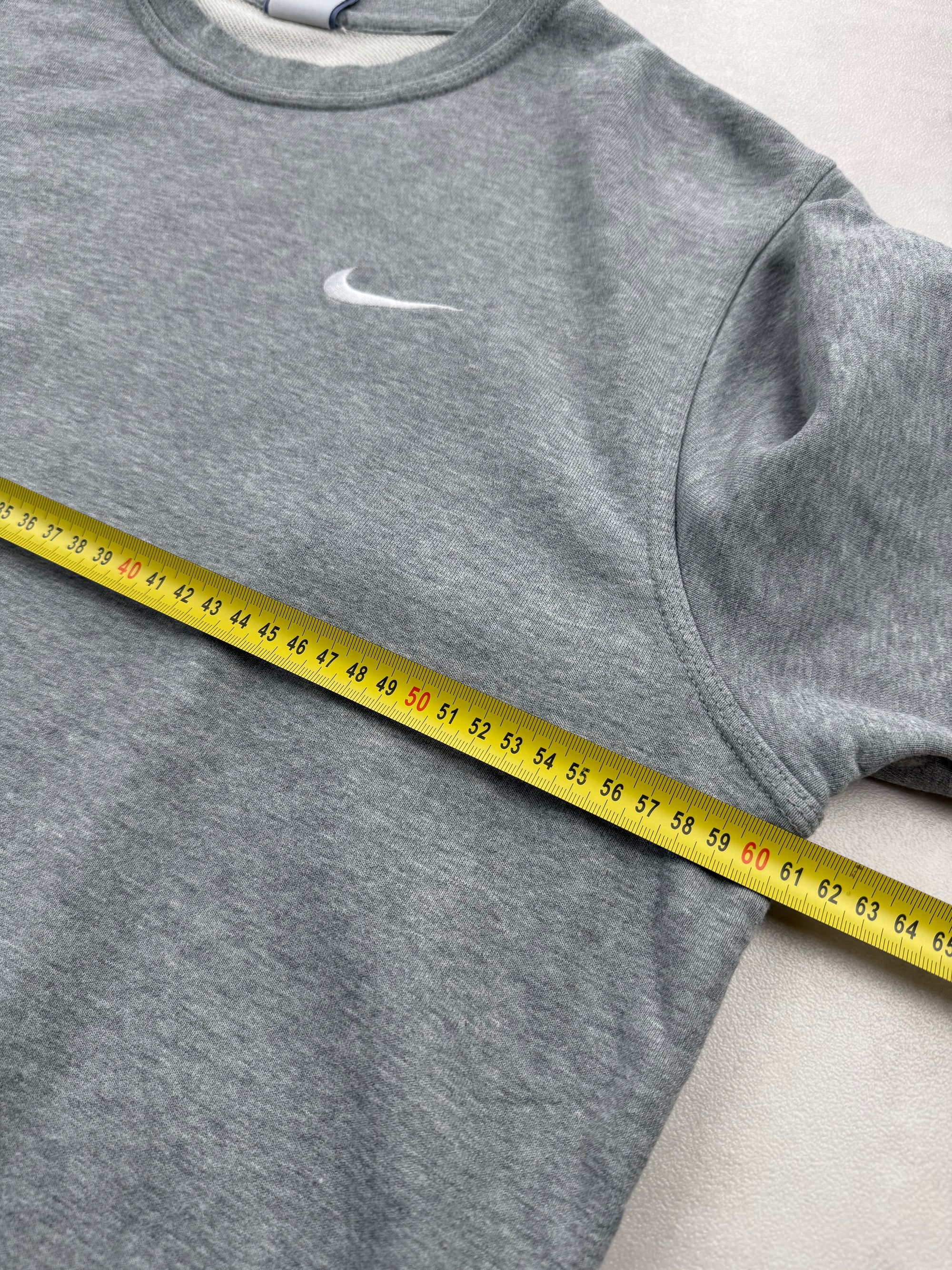 Sweat Nike Gris Col Rond - Swoosh Brodé - Taille XL
