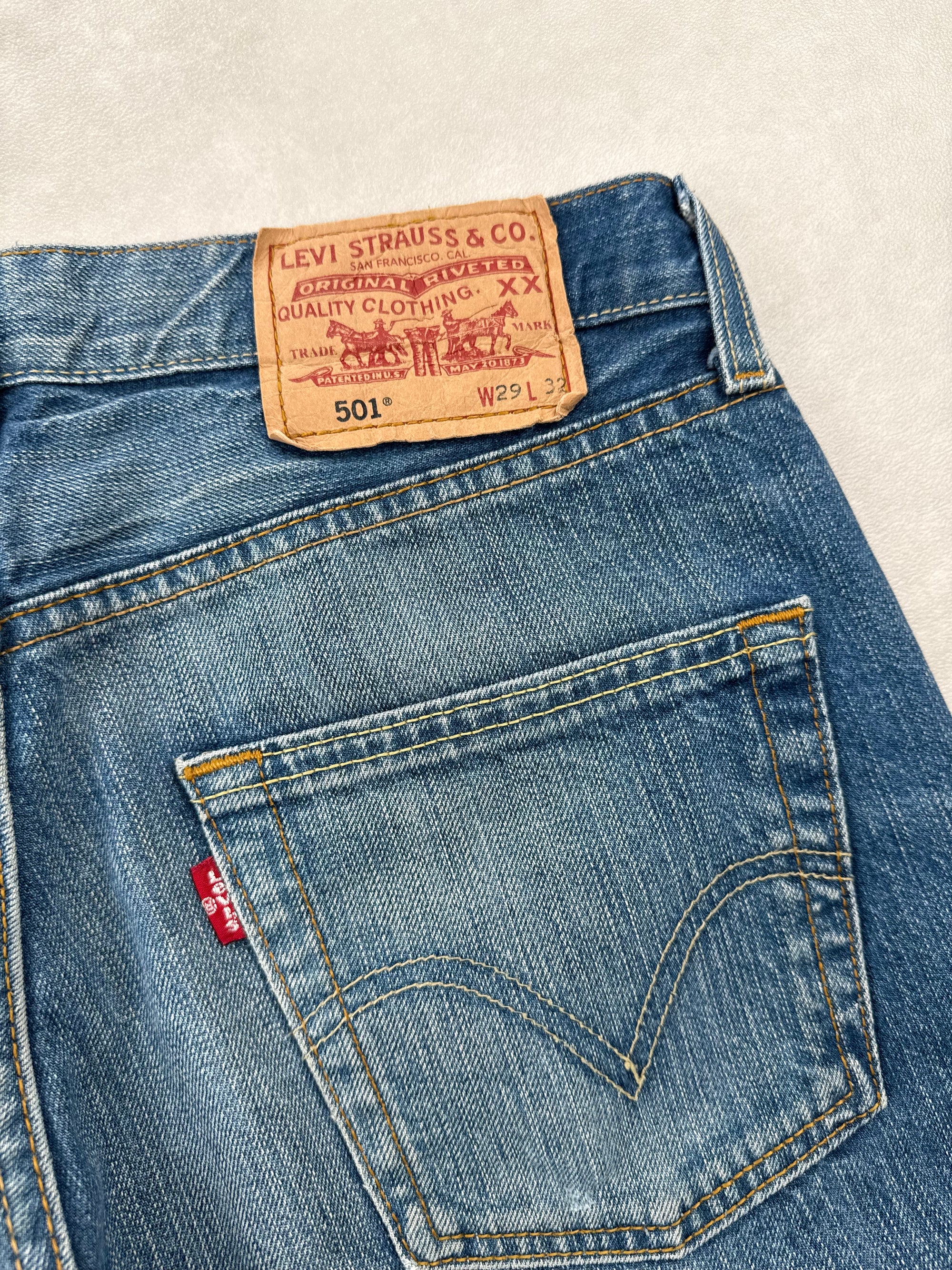 Jean Levi's 501 Vintage bleu  - W29 FR 38 L32 Unisexe