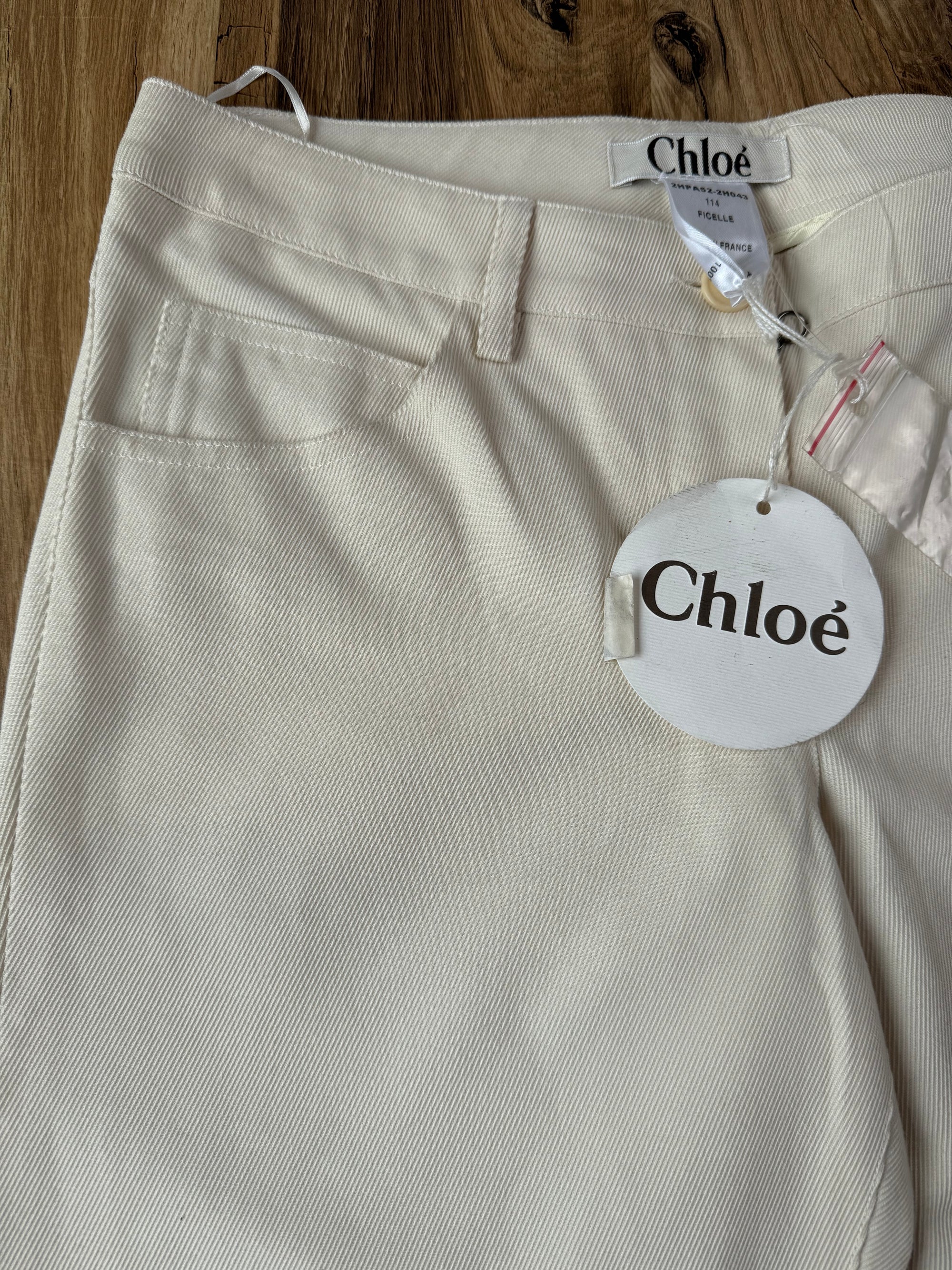 Pantalon Chloé beige neuf avec étiquette – Taille 36 FR