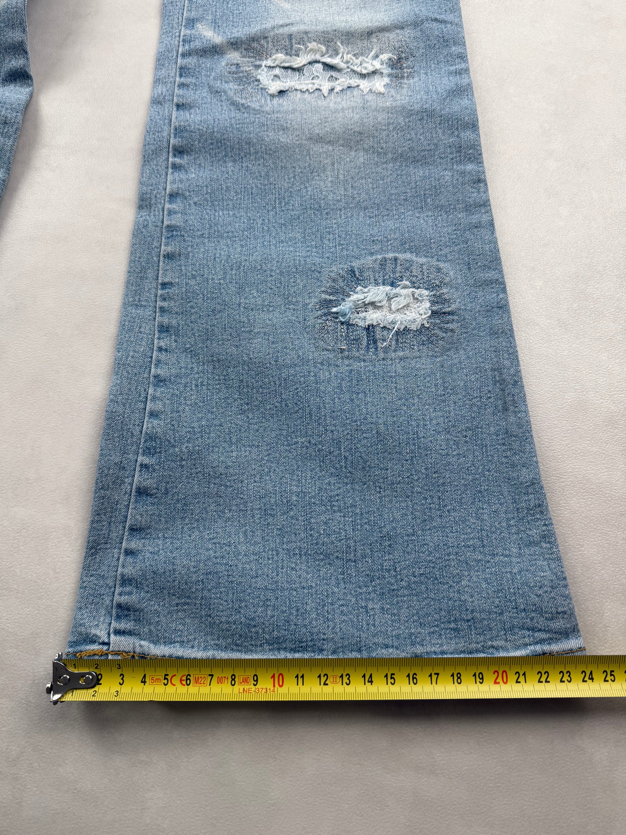 Jean Flare Bootcut NNY - Y2K Ripped & Poche Dentelle - Taille 38