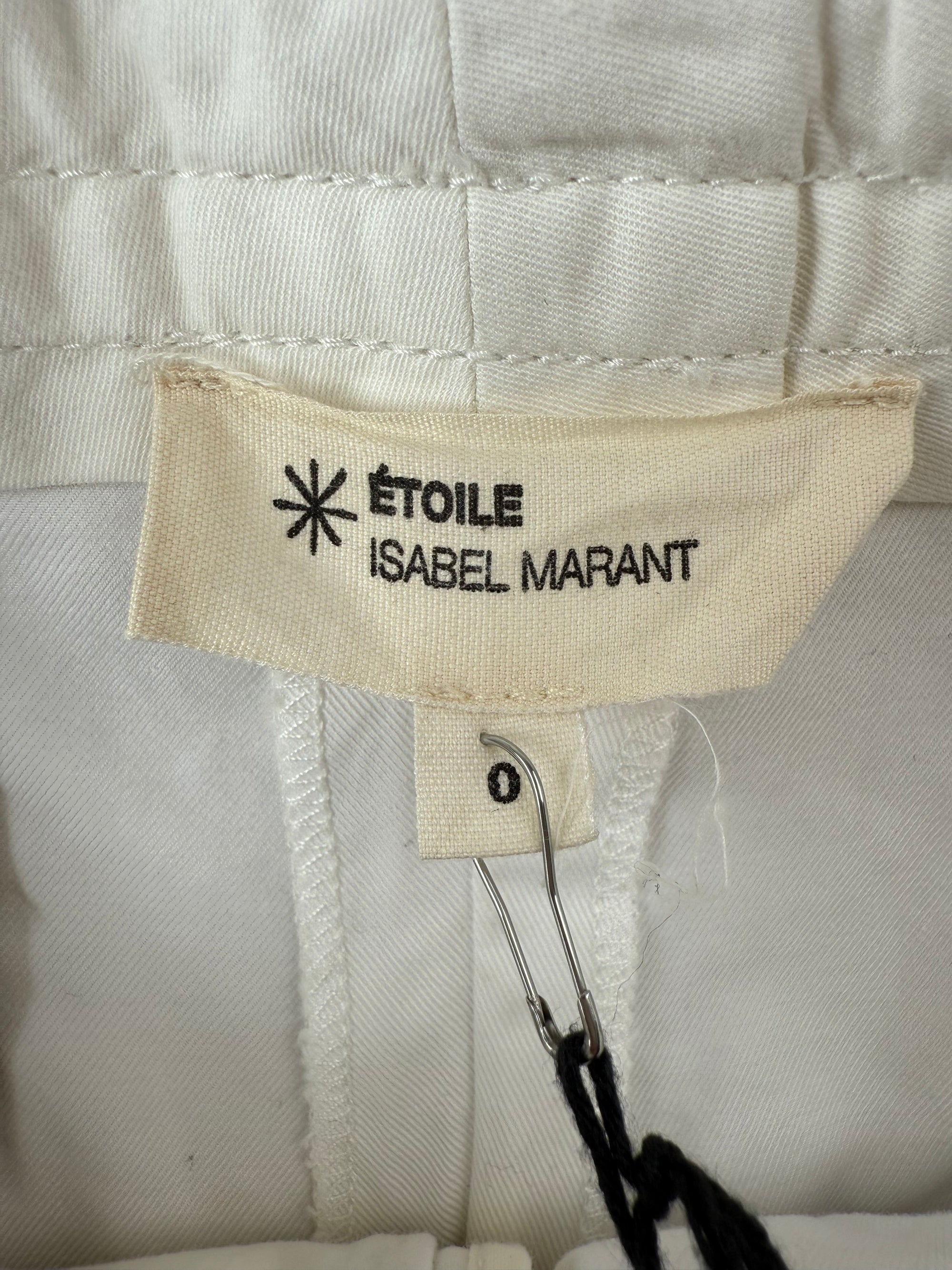 Pantalon 7/8 pantacourt blanc Isabel Marant Étoile - T.38 (taille 0)