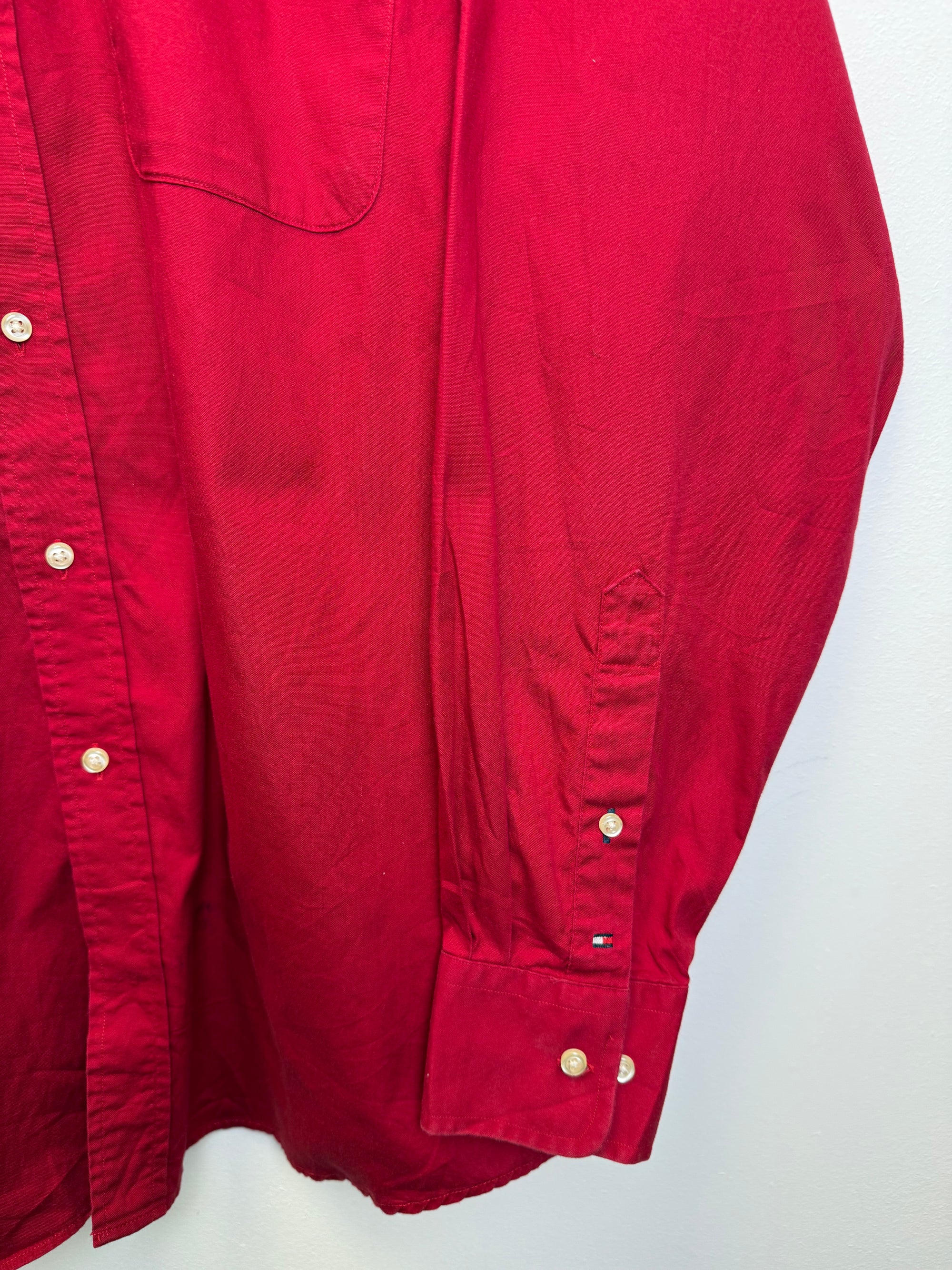 Chemise rouge Tommy Hilfiger - taille L