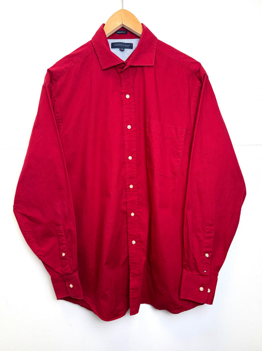 Chemise rouge Tommy Hilfiger - taille L
